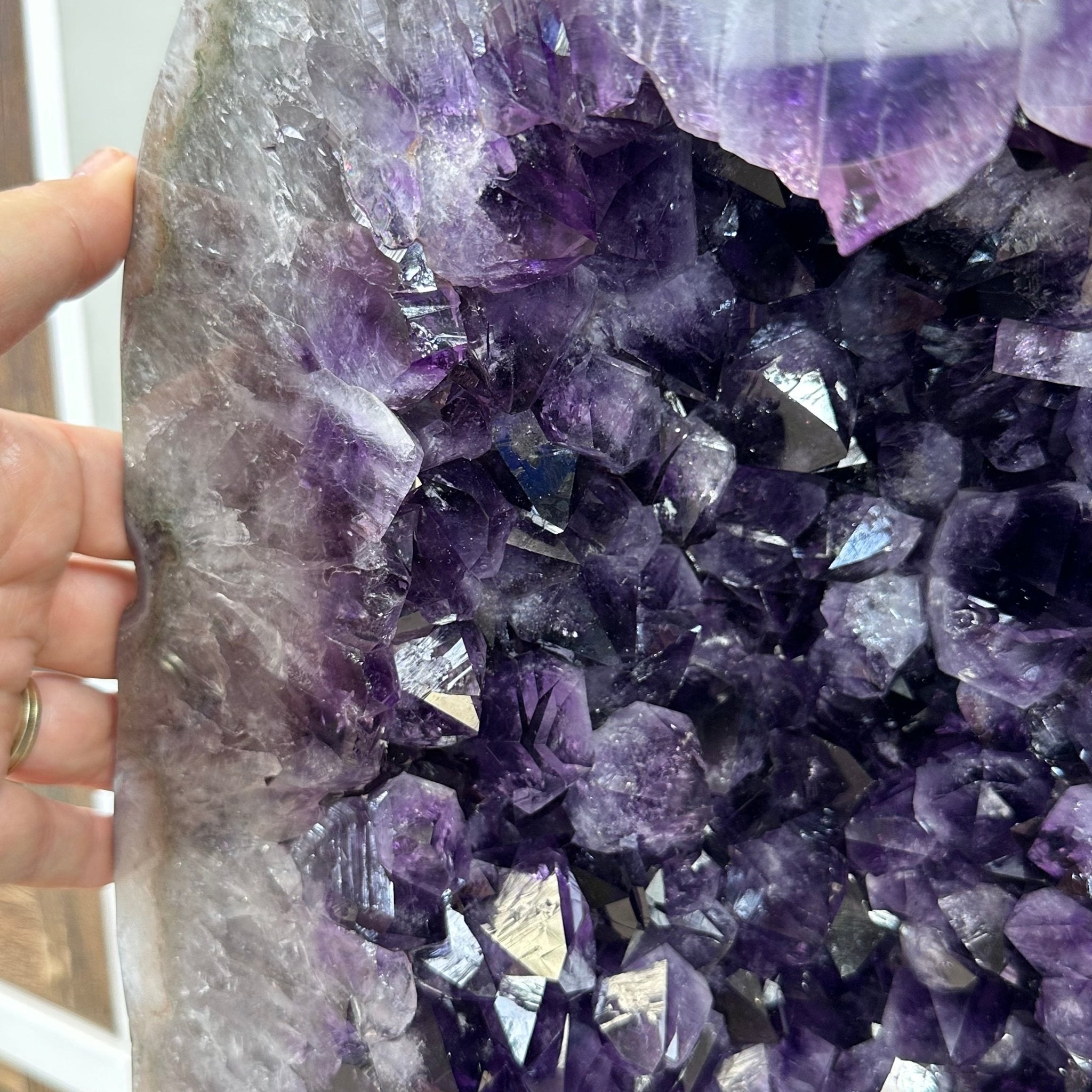 Super Quality Polished Brazilian Amethyst Cathedral, 161.6 lbs & 21.25" tall Model #5602-0072 by Brazil Gems - Brazil GemsBrazil GemsSuper Quality Polished Brazilian Amethyst Cathedral, 161.6 lbs & 21.25" tall Model #5602-0072 by Brazil GemsPolished Cathedrals5602-0072