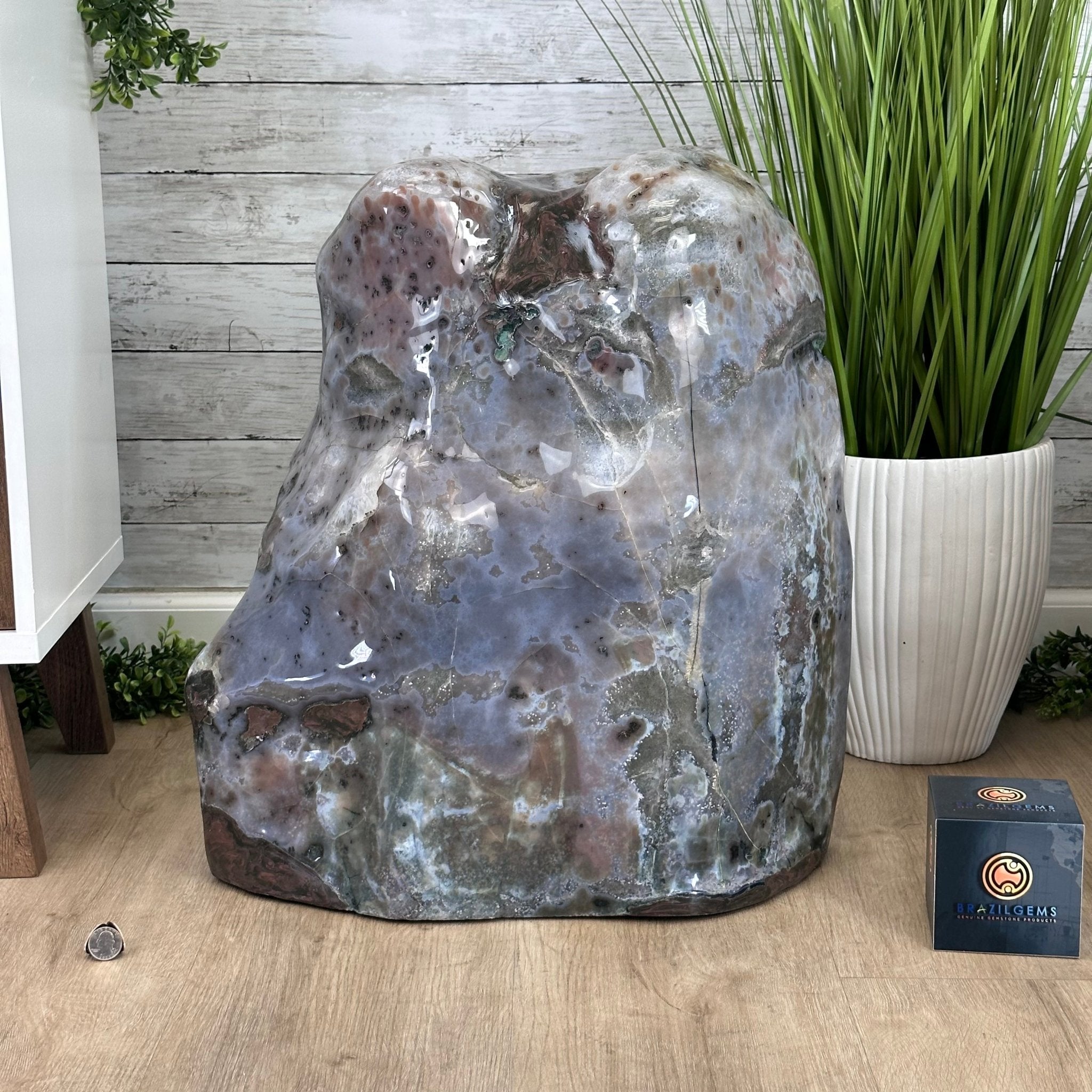 Super Quality Polished Brazilian Amethyst Cathedral, 161.6 lbs & 21.25" tall Model #5602-0072 by Brazil Gems - Brazil GemsBrazil GemsSuper Quality Polished Brazilian Amethyst Cathedral, 161.6 lbs & 21.25" tall Model #5602-0072 by Brazil GemsPolished Cathedrals5602-0072