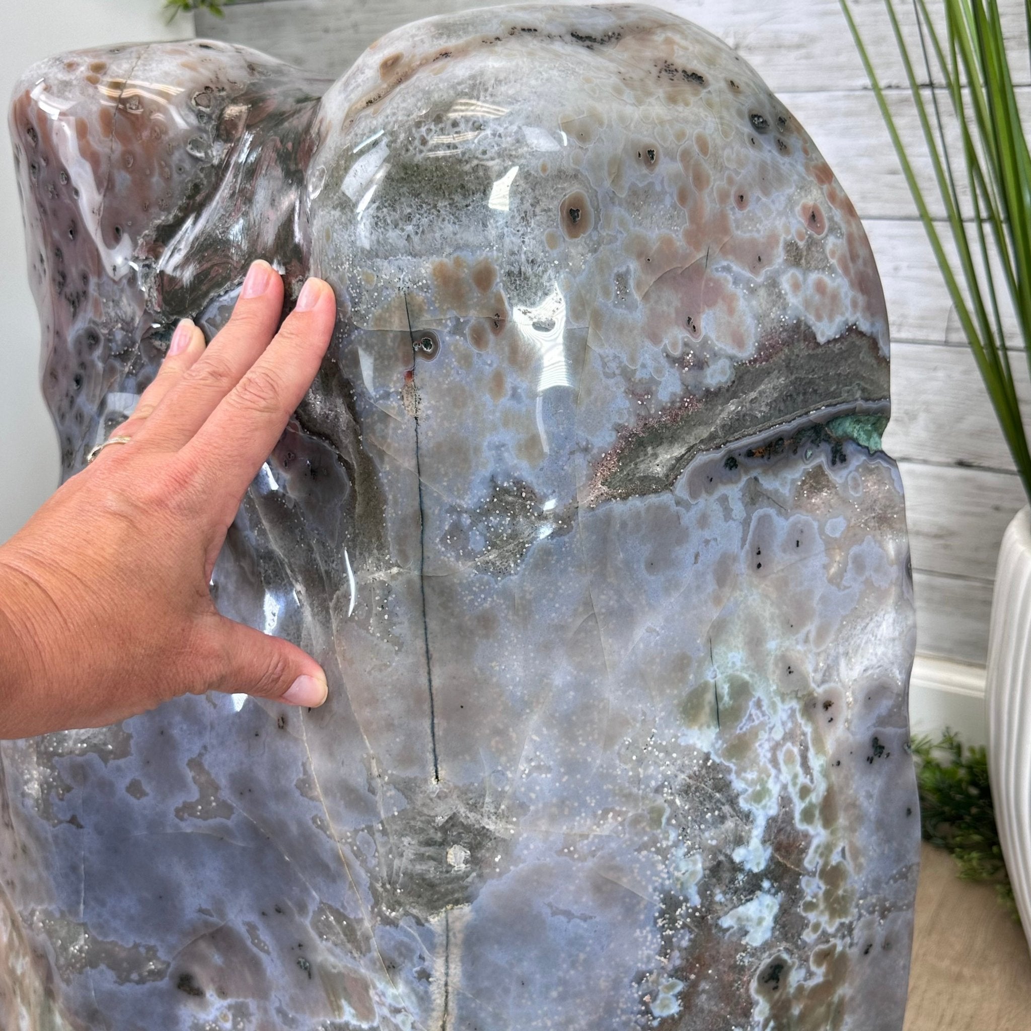 Super Quality Polished Brazilian Amethyst Cathedral, 161.6 lbs & 21.25" tall Model #5602-0072 by Brazil Gems - Brazil GemsBrazil GemsSuper Quality Polished Brazilian Amethyst Cathedral, 161.6 lbs & 21.25" tall Model #5602-0072 by Brazil GemsPolished Cathedrals5602-0072