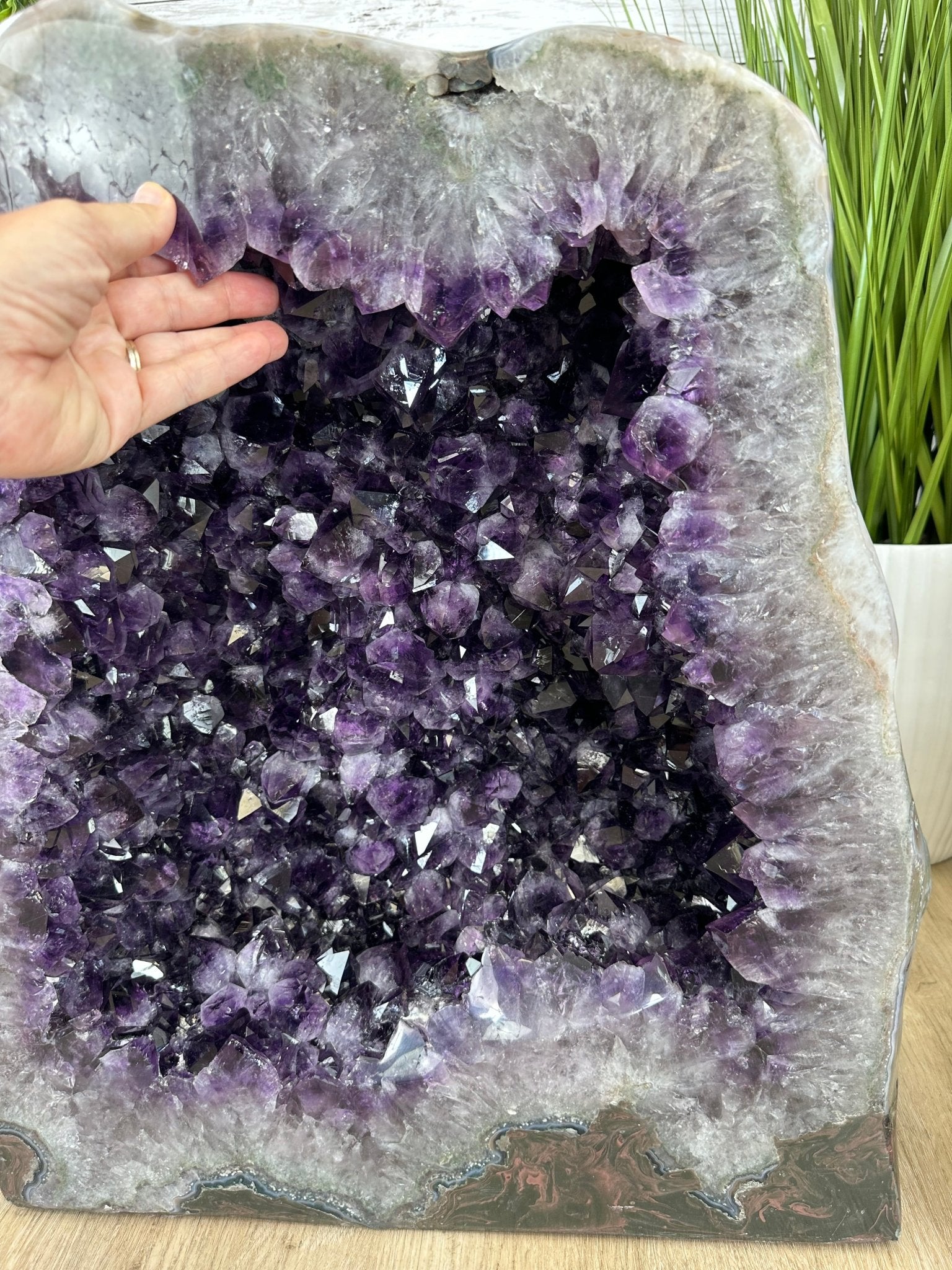 Super Quality Polished Brazilian Amethyst Cathedral, 161.6 lbs & 21.25" tall Model #5602-0072 by Brazil Gems - Brazil GemsBrazil GemsSuper Quality Polished Brazilian Amethyst Cathedral, 161.6 lbs & 21.25" tall Model #5602-0072 by Brazil GemsPolished Cathedrals5602-0072