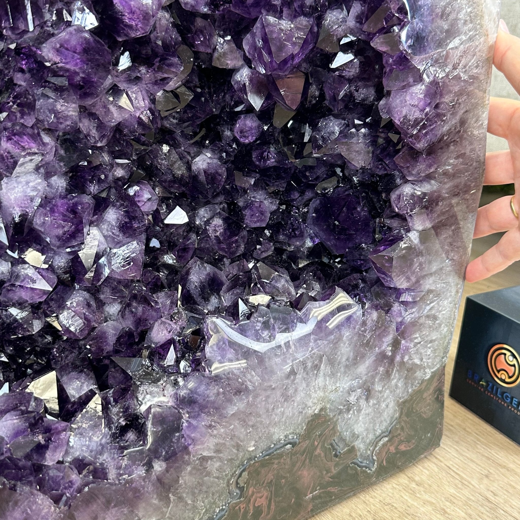 Super Quality Polished Brazilian Amethyst Cathedral, 161.6 lbs & 21.25" tall Model #5602-0072 by Brazil Gems - Brazil GemsBrazil GemsSuper Quality Polished Brazilian Amethyst Cathedral, 161.6 lbs & 21.25" tall Model #5602-0072 by Brazil GemsPolished Cathedrals5602-0072