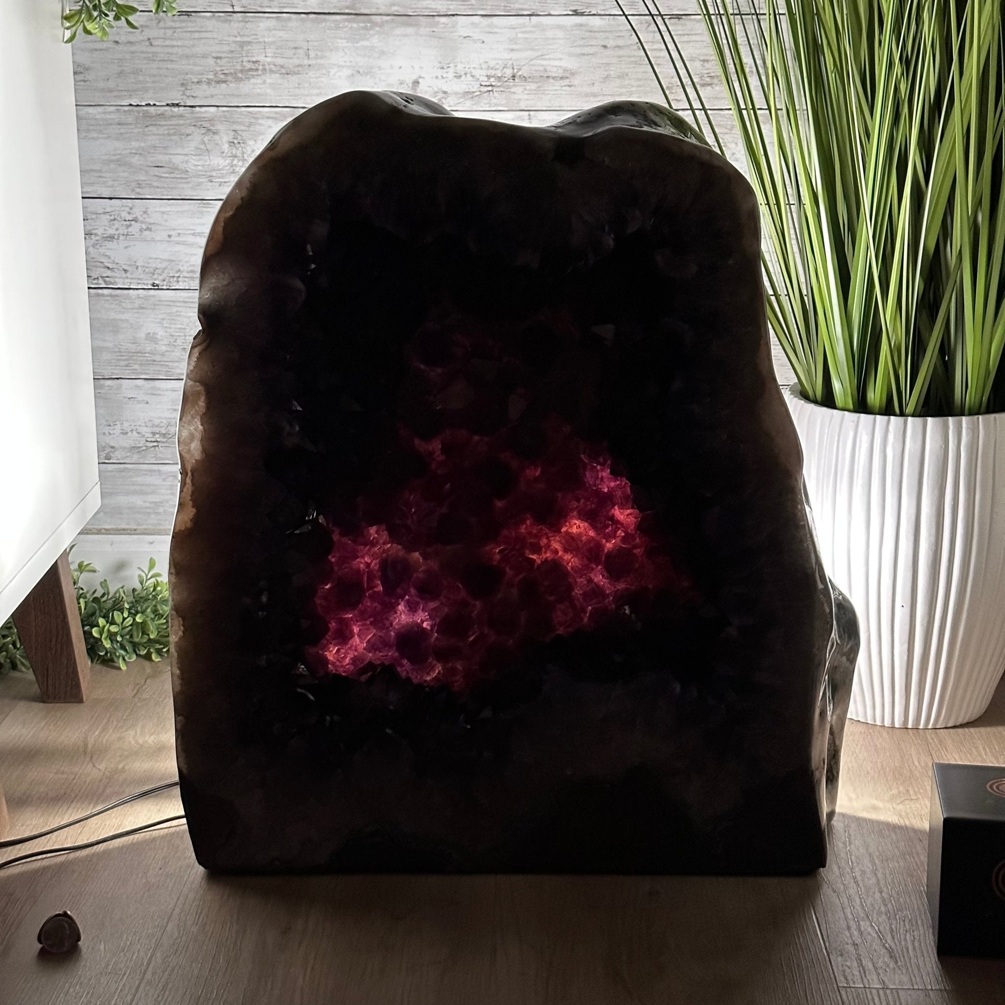 Super Quality Polished Brazilian Amethyst Cathedral, 161.6 lbs & 21.25" tall Model #5602-0072 by Brazil Gems - Brazil GemsBrazil GemsSuper Quality Polished Brazilian Amethyst Cathedral, 161.6 lbs & 21.25" tall Model #5602-0072 by Brazil GemsPolished Cathedrals5602-0072