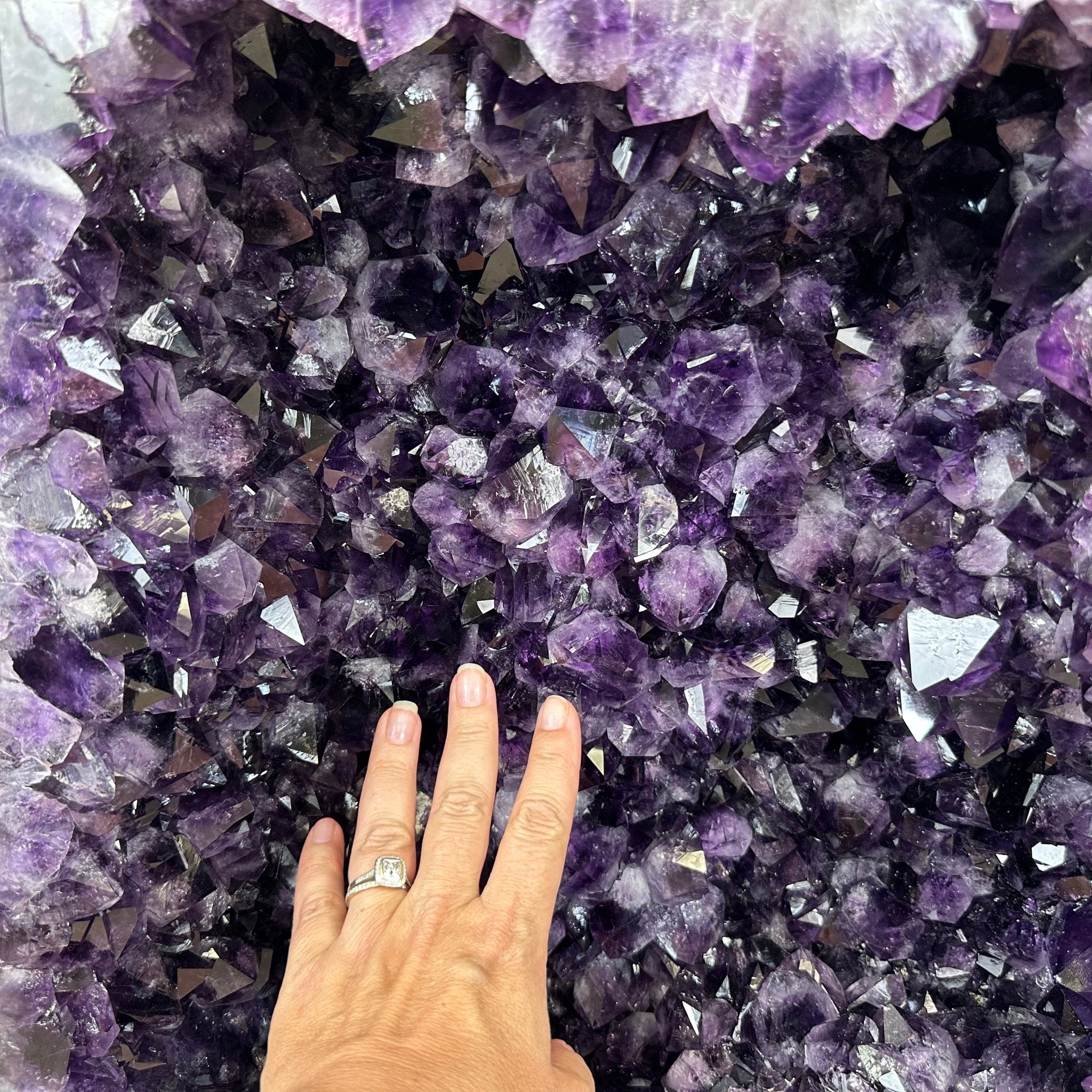 Super Quality Polished Brazilian Amethyst Cathedral, 161.6 lbs & 21.25" tall Model #5602-0072 by Brazil Gems - Brazil GemsBrazil GemsSuper Quality Polished Brazilian Amethyst Cathedral, 161.6 lbs & 21.25" tall Model #5602-0072 by Brazil GemsPolished Cathedrals5602-0072