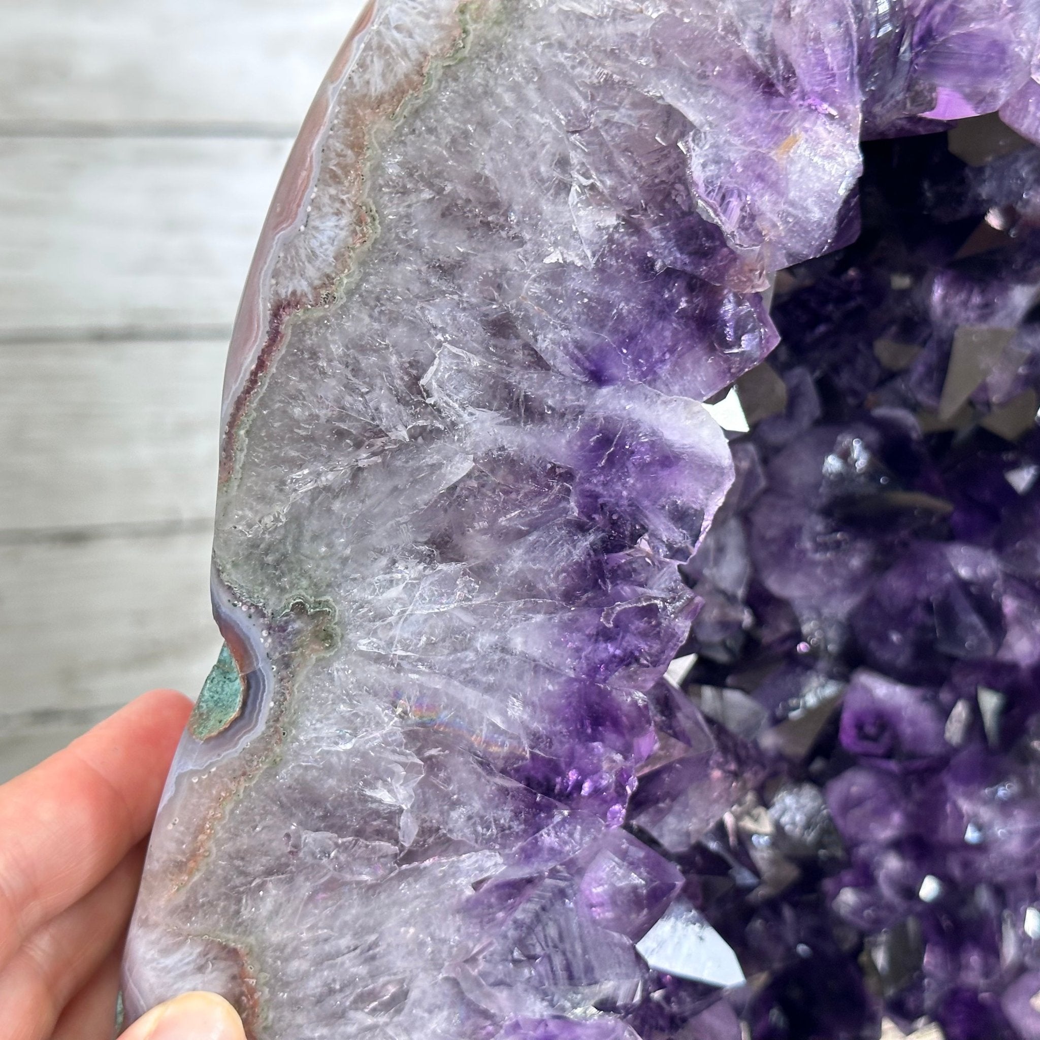 Super Quality Polished Brazilian Amethyst Cathedral, 161.6 lbs & 21.25" tall Model #5602-0072 by Brazil Gems - Brazil GemsBrazil GemsSuper Quality Polished Brazilian Amethyst Cathedral, 161.6 lbs & 21.25" tall Model #5602-0072 by Brazil GemsPolished Cathedrals5602-0072