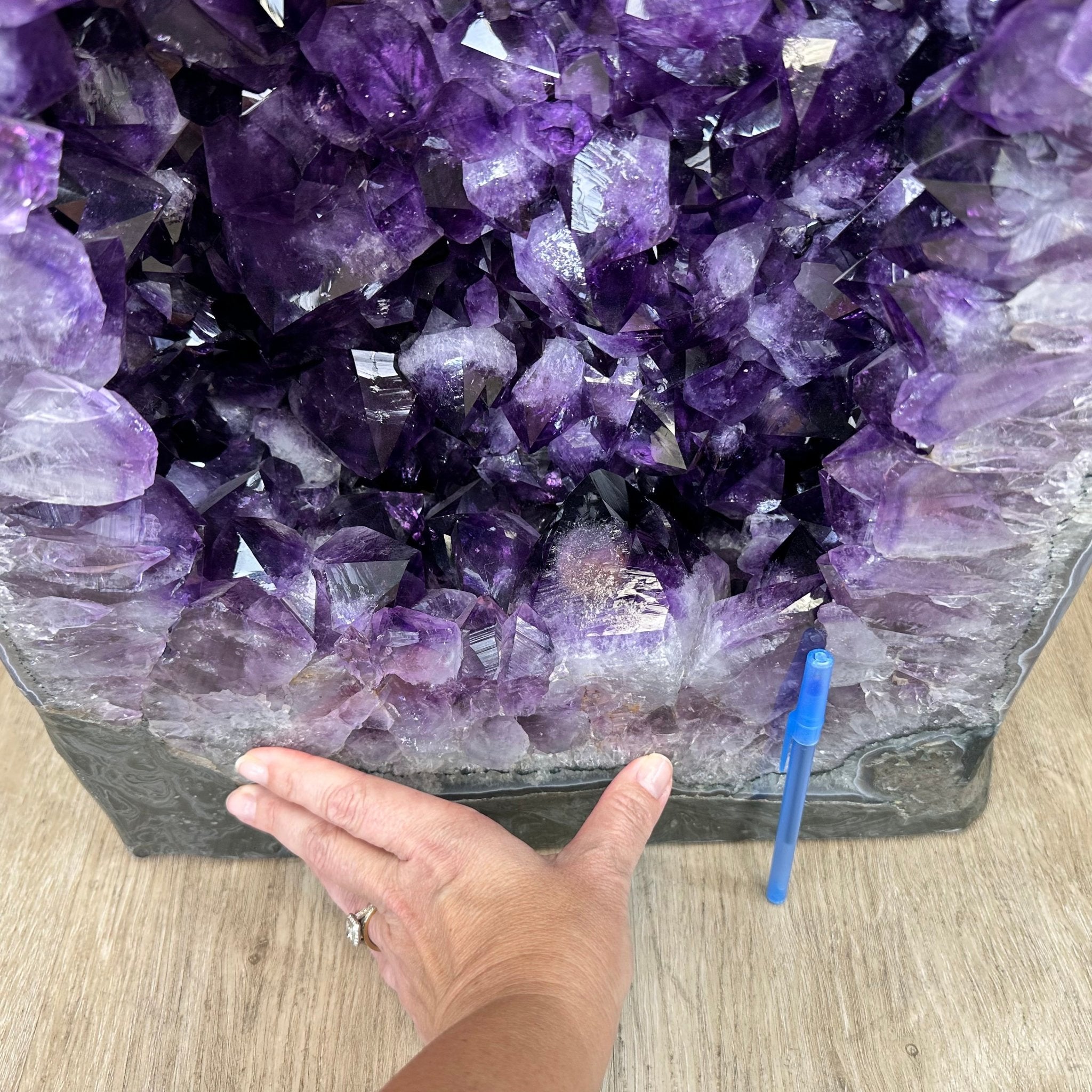 Super Quality Polished Brazilian Amethyst Cathedral, 184.3 lbs & 29.3" tall Model #5602-0082 by Brazil Gems - Brazil GemsBrazil GemsSuper Quality Polished Brazilian Amethyst Cathedral, 184.3 lbs & 29.3" tall Model #5602-0082 by Brazil GemsPolished Cathedrals5602-0082