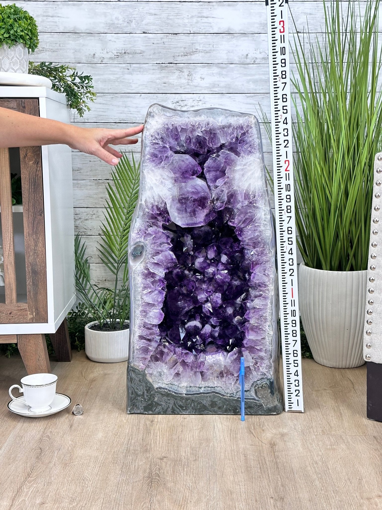 Super Quality Polished Brazilian Amethyst Cathedral, 184.3 lbs & 29.3" tall Model #5602-0082 by Brazil Gems - Brazil GemsBrazil GemsSuper Quality Polished Brazilian Amethyst Cathedral, 184.3 lbs & 29.3" tall Model #5602-0082 by Brazil GemsPolished Cathedrals5602-0082