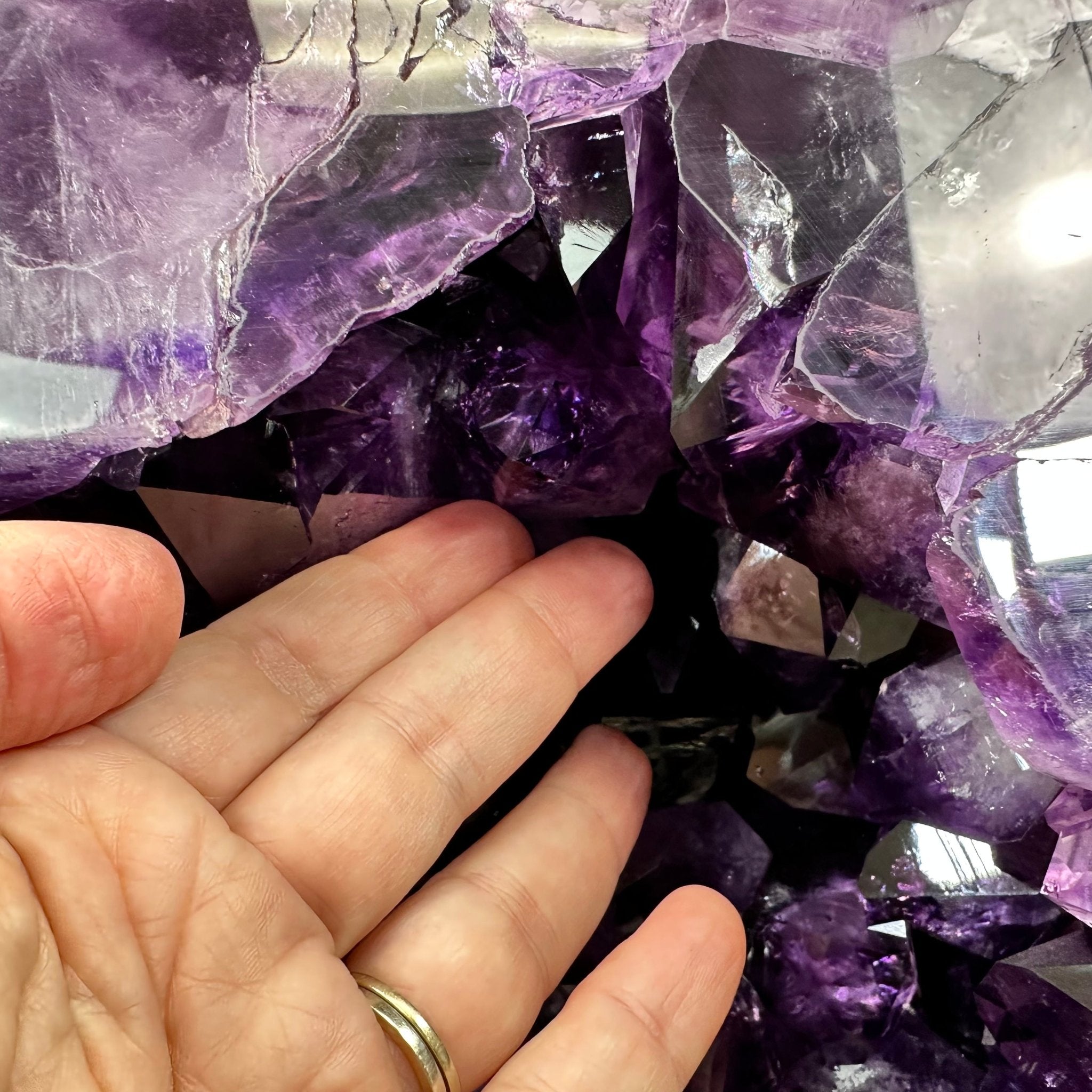 Super Quality Polished Brazilian Amethyst Cathedral, 184.3 lbs & 29.3" tall Model #5602-0082 by Brazil Gems - Brazil GemsBrazil GemsSuper Quality Polished Brazilian Amethyst Cathedral, 184.3 lbs & 29.3" tall Model #5602-0082 by Brazil GemsPolished Cathedrals5602-0082