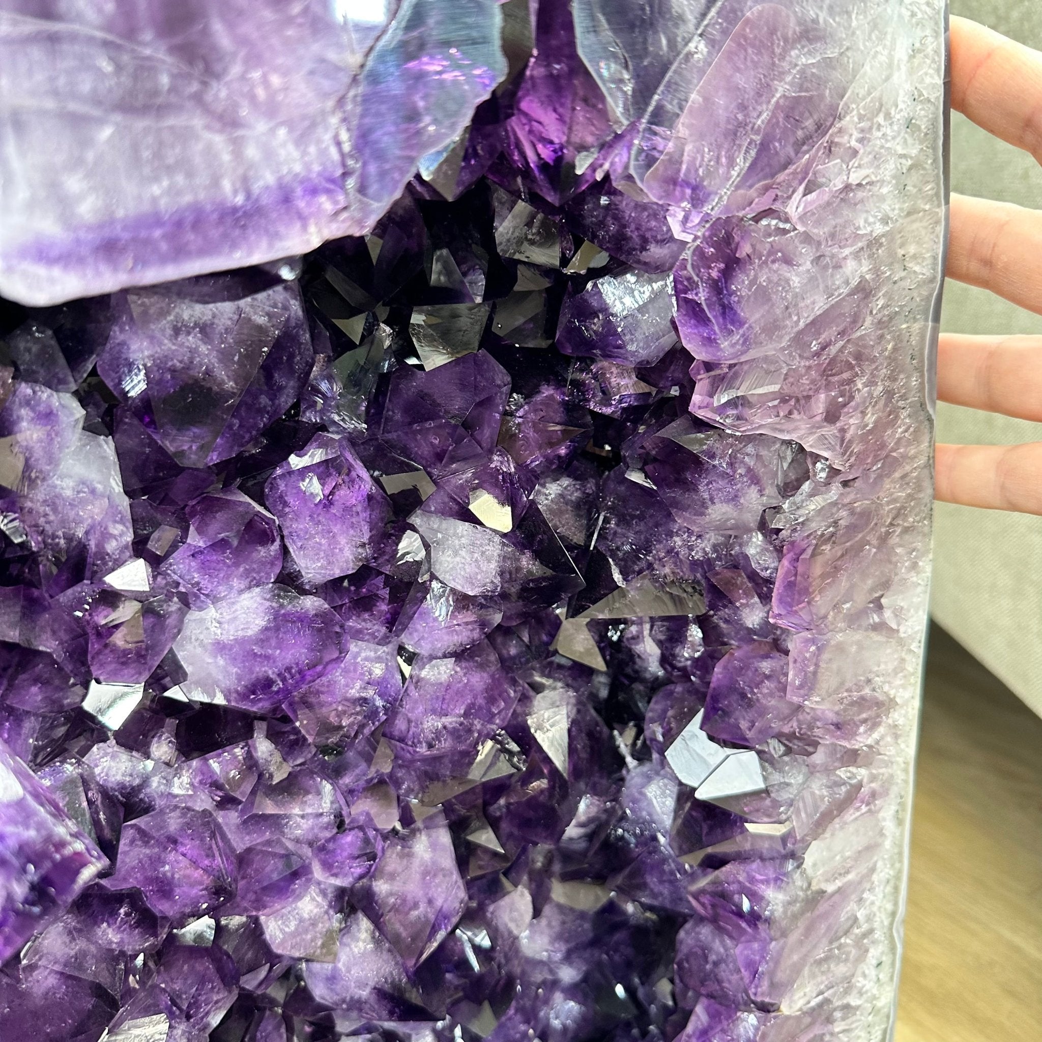 Super Quality Polished Brazilian Amethyst Cathedral, 184.3 lbs & 29.3" tall Model #5602-0082 by Brazil Gems - Brazil GemsBrazil GemsSuper Quality Polished Brazilian Amethyst Cathedral, 184.3 lbs & 29.3" tall Model #5602-0082 by Brazil GemsPolished Cathedrals5602-0082