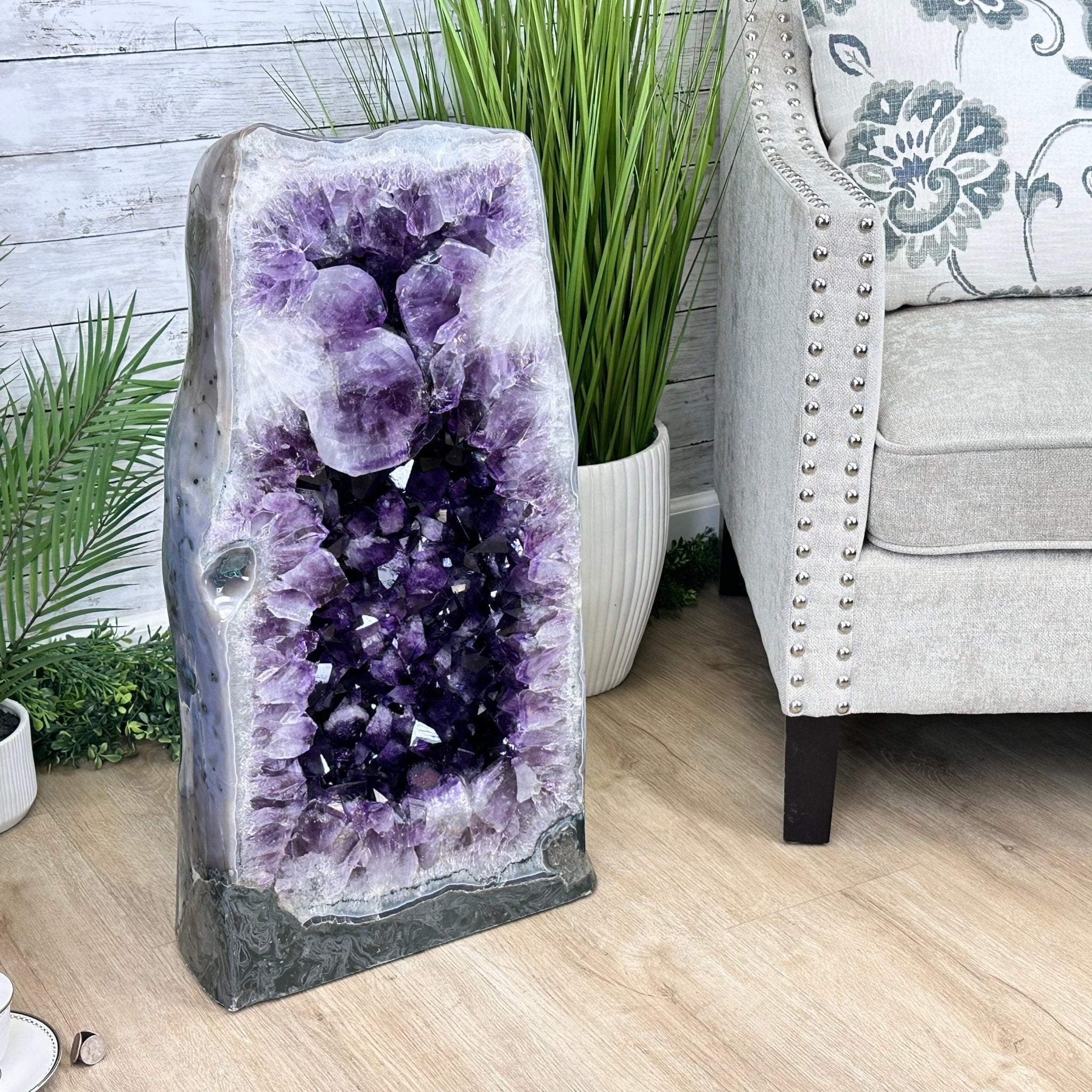 Super Quality Polished Brazilian Amethyst Cathedral, 184.3 lbs & 29.3" tall Model #5602-0082 by Brazil Gems - Brazil GemsBrazil GemsSuper Quality Polished Brazilian Amethyst Cathedral, 184.3 lbs & 29.3" tall Model #5602-0082 by Brazil GemsPolished Cathedrals5602-0082