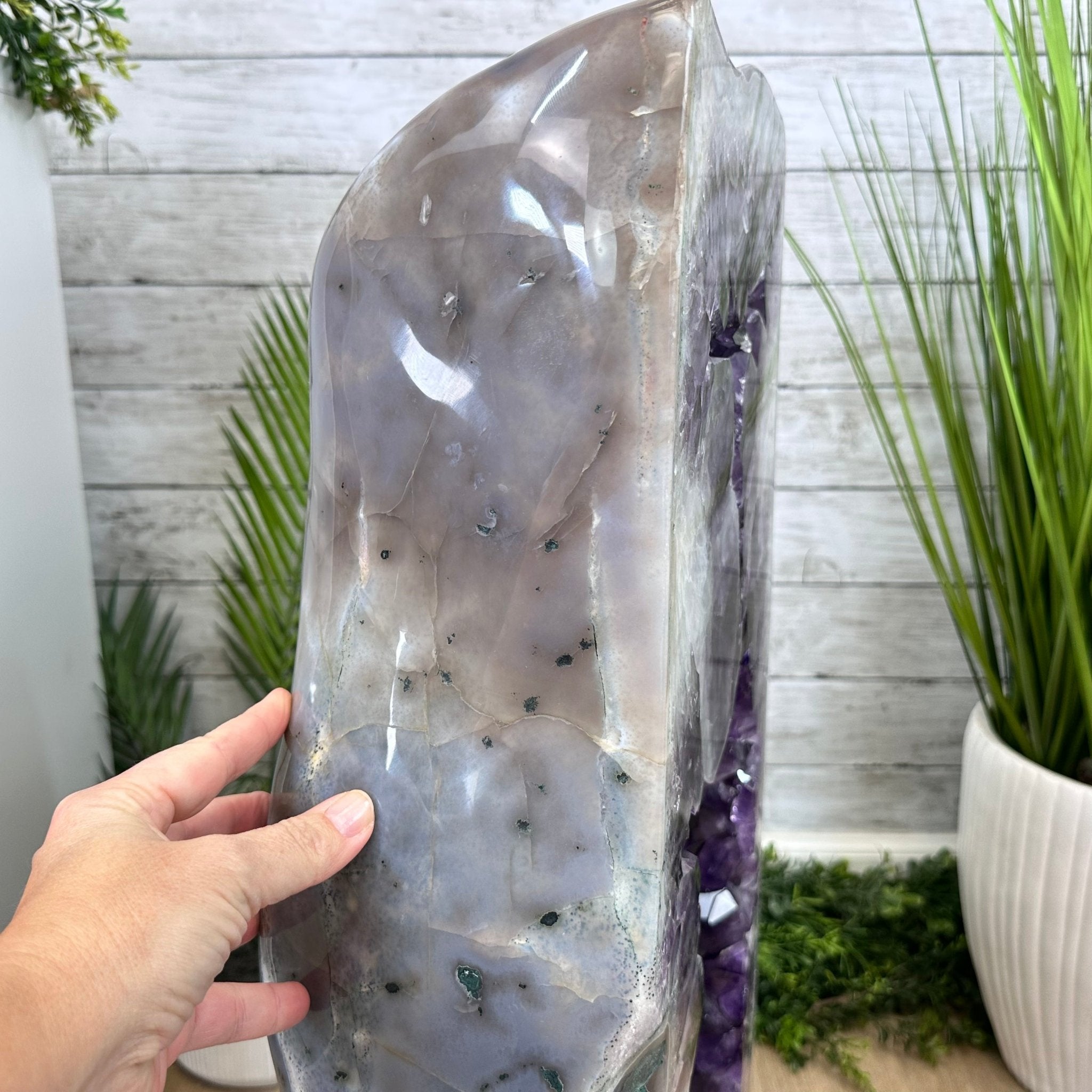 Super Quality Polished Brazilian Amethyst Cathedral, 184.3 lbs & 29.3" tall Model #5602-0082 by Brazil Gems - Brazil GemsBrazil GemsSuper Quality Polished Brazilian Amethyst Cathedral, 184.3 lbs & 29.3" tall Model #5602-0082 by Brazil GemsPolished Cathedrals5602-0082