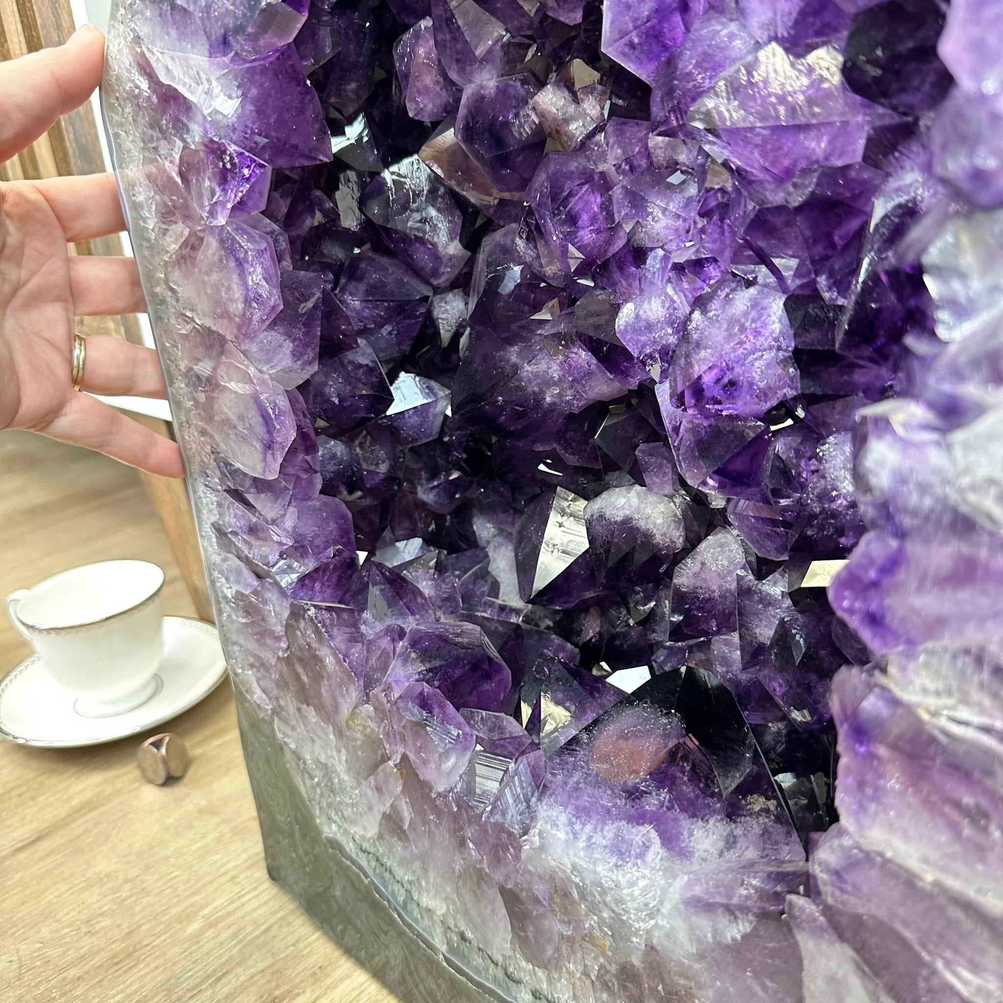 Super Quality Polished Brazilian Amethyst Cathedral, 184.3 lbs & 29.3" tall Model #5602-0082 by Brazil Gems - Brazil GemsBrazil GemsSuper Quality Polished Brazilian Amethyst Cathedral, 184.3 lbs & 29.3" tall Model #5602-0082 by Brazil GemsPolished Cathedrals5602-0082