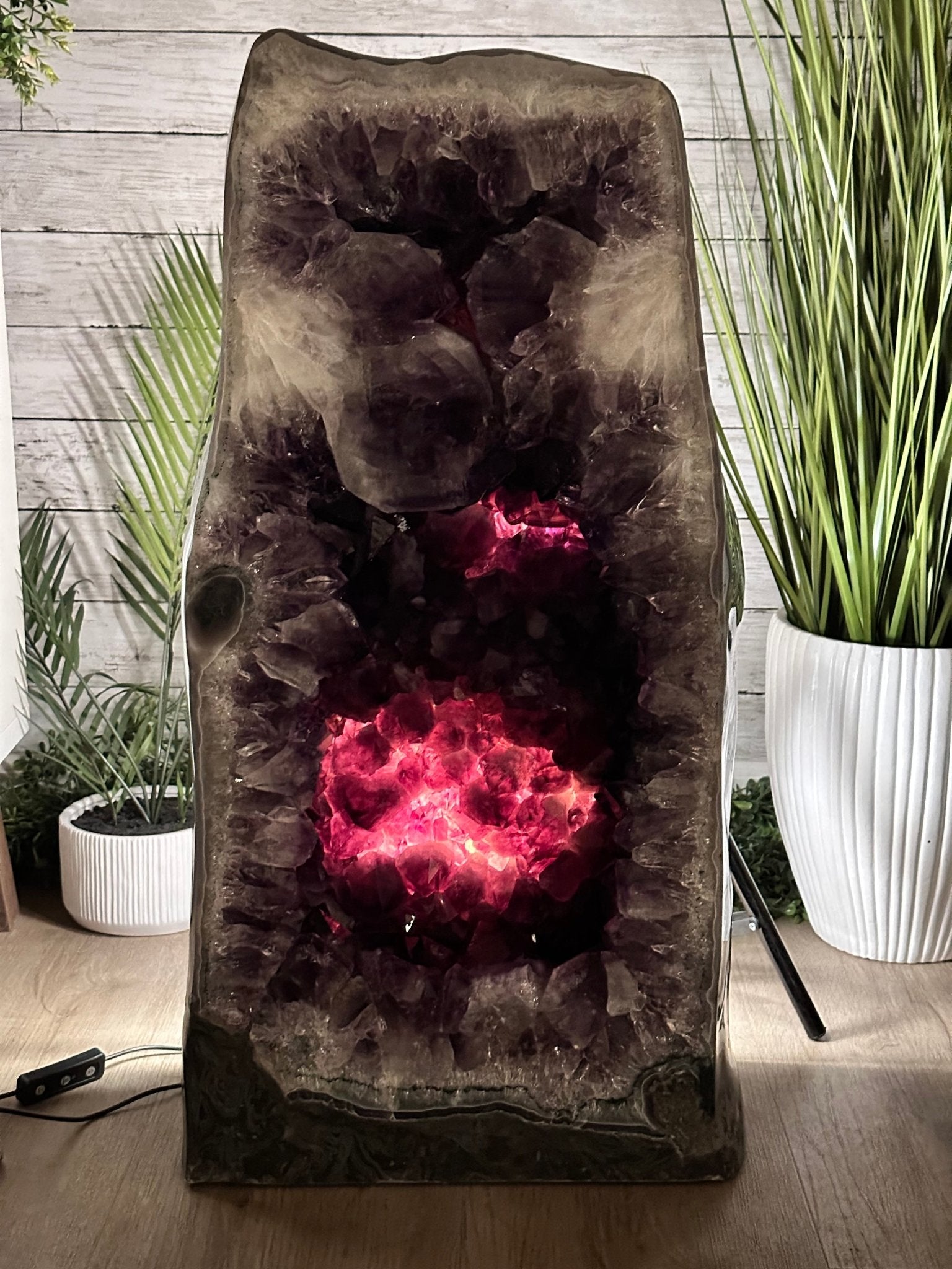 Super Quality Polished Brazilian Amethyst Cathedral, 184.3 lbs & 29.3" tall Model #5602-0082 by Brazil Gems - Brazil GemsBrazil GemsSuper Quality Polished Brazilian Amethyst Cathedral, 184.3 lbs & 29.3" tall Model #5602-0082 by Brazil GemsPolished Cathedrals5602-0082