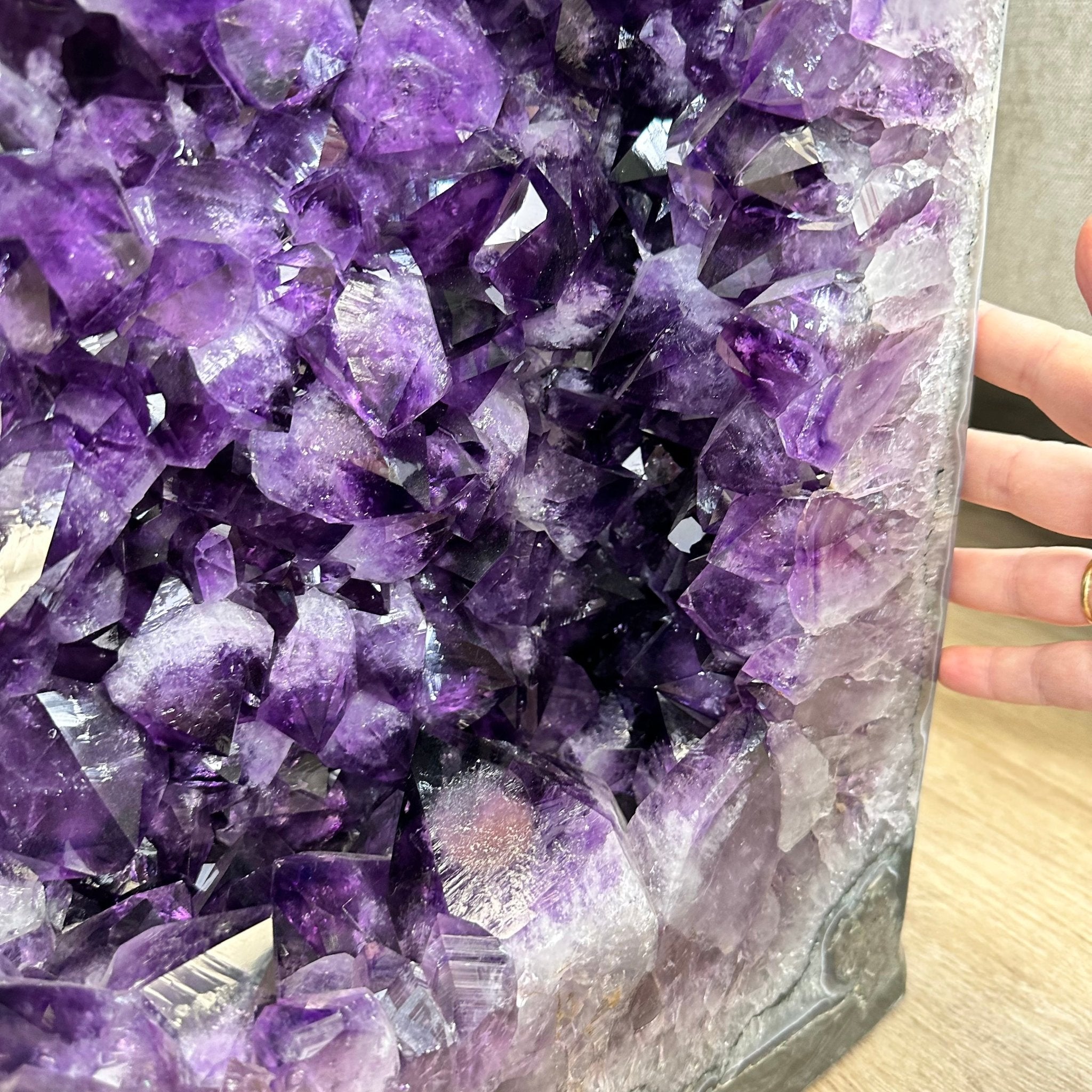 Super Quality Polished Brazilian Amethyst Cathedral, 184.3 lbs & 29.3" tall Model #5602-0082 by Brazil Gems - Brazil GemsBrazil GemsSuper Quality Polished Brazilian Amethyst Cathedral, 184.3 lbs & 29.3" tall Model #5602-0082 by Brazil GemsPolished Cathedrals5602-0082