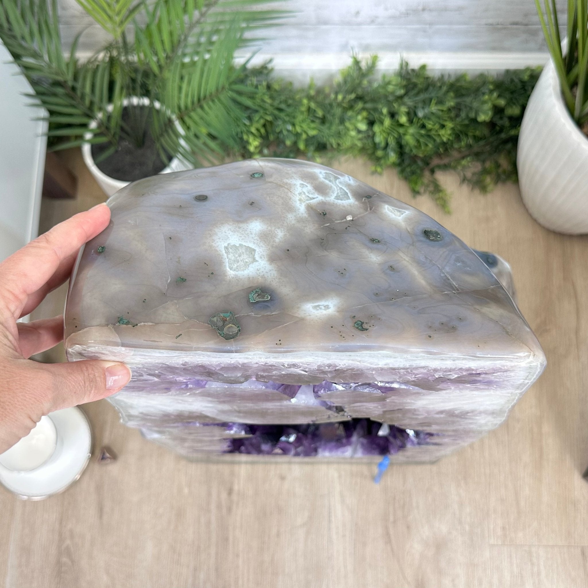 Super Quality Polished Brazilian Amethyst Cathedral, 184.3 lbs & 29.3" tall Model #5602-0082 by Brazil Gems - Brazil GemsBrazil GemsSuper Quality Polished Brazilian Amethyst Cathedral, 184.3 lbs & 29.3" tall Model #5602-0082 by Brazil GemsPolished Cathedrals5602-0082