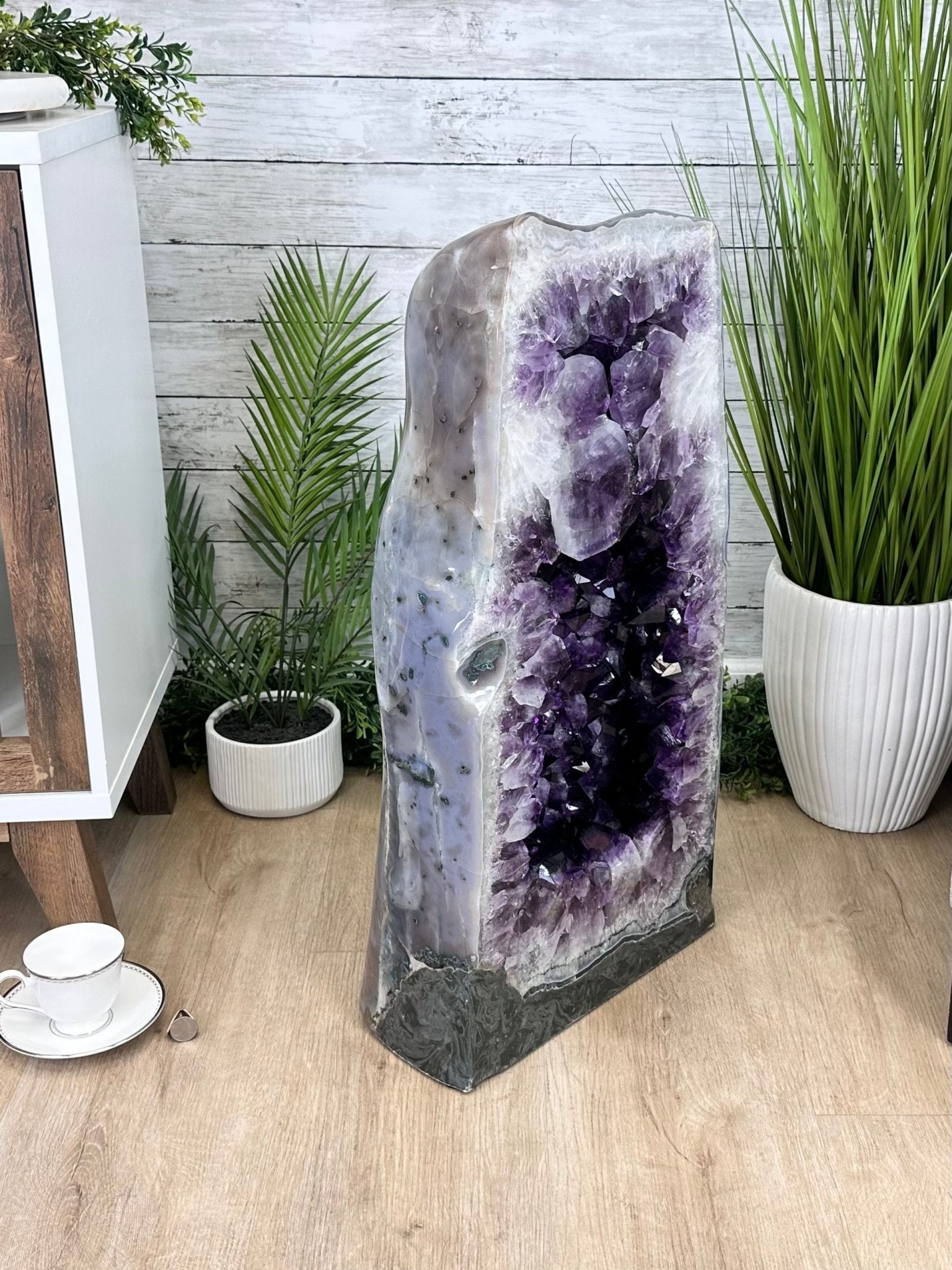 Super Quality Polished Brazilian Amethyst Cathedral, 184.3 lbs & 29.3" tall Model #5602-0082 by Brazil Gems - Brazil GemsBrazil GemsSuper Quality Polished Brazilian Amethyst Cathedral, 184.3 lbs & 29.3" tall Model #5602-0082 by Brazil GemsPolished Cathedrals5602-0082