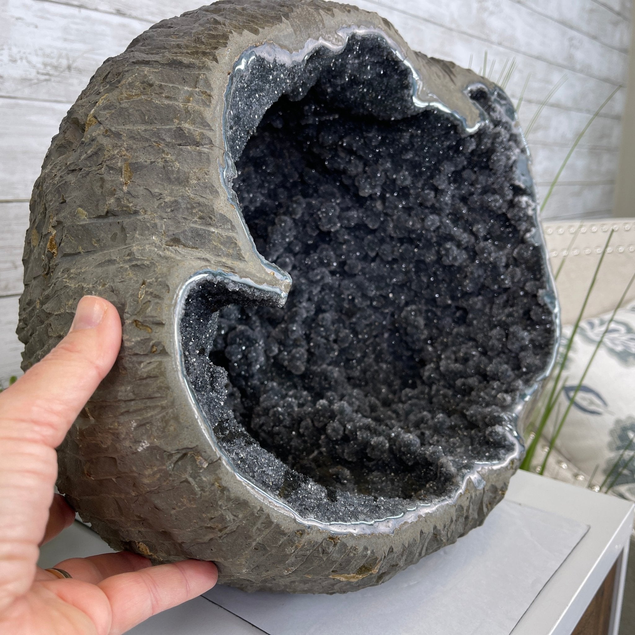Super Quality Unique Uruguayan Amethyst Geode, 12.5” tall & 68.5 lbs #5520-0047 by Brazil Gems - Brazil GemsBrazil GemsSuper Quality Unique Uruguayan Amethyst Geode, 12.5” tall & 68.5 lbs #5520-0047 by Brazil GemsClusters: Unique & Freeform5520-0047
