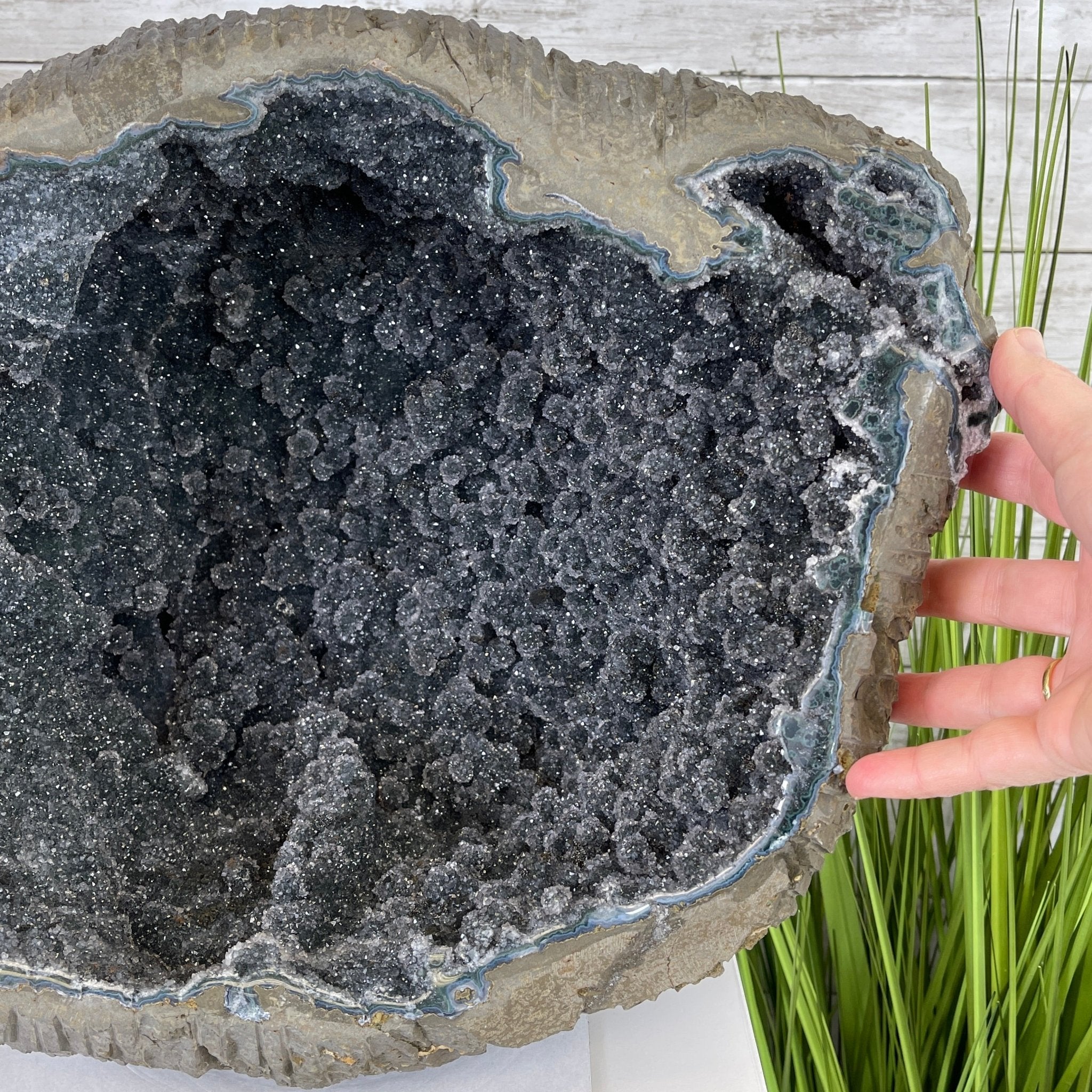 Super Quality Unique Uruguayan Amethyst Geode, 12.5” tall & 68.5 lbs #5520-0047 by Brazil Gems - Brazil GemsBrazil GemsSuper Quality Unique Uruguayan Amethyst Geode, 12.5” tall & 68.5 lbs #5520-0047 by Brazil GemsClusters: Unique & Freeform5520-0047