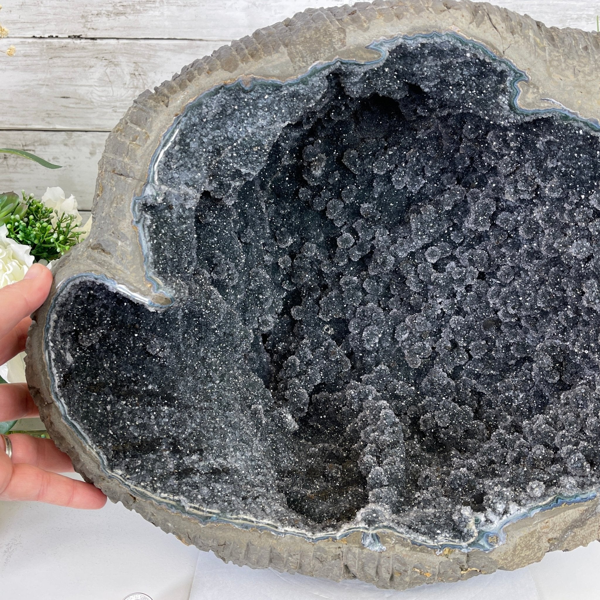 Super Quality Unique Uruguayan Amethyst Geode, 12.5” tall & 68.5 lbs #5520-0047 by Brazil Gems - Brazil GemsBrazil GemsSuper Quality Unique Uruguayan Amethyst Geode, 12.5” tall & 68.5 lbs #5520-0047 by Brazil GemsClusters: Unique & Freeform5520-0047