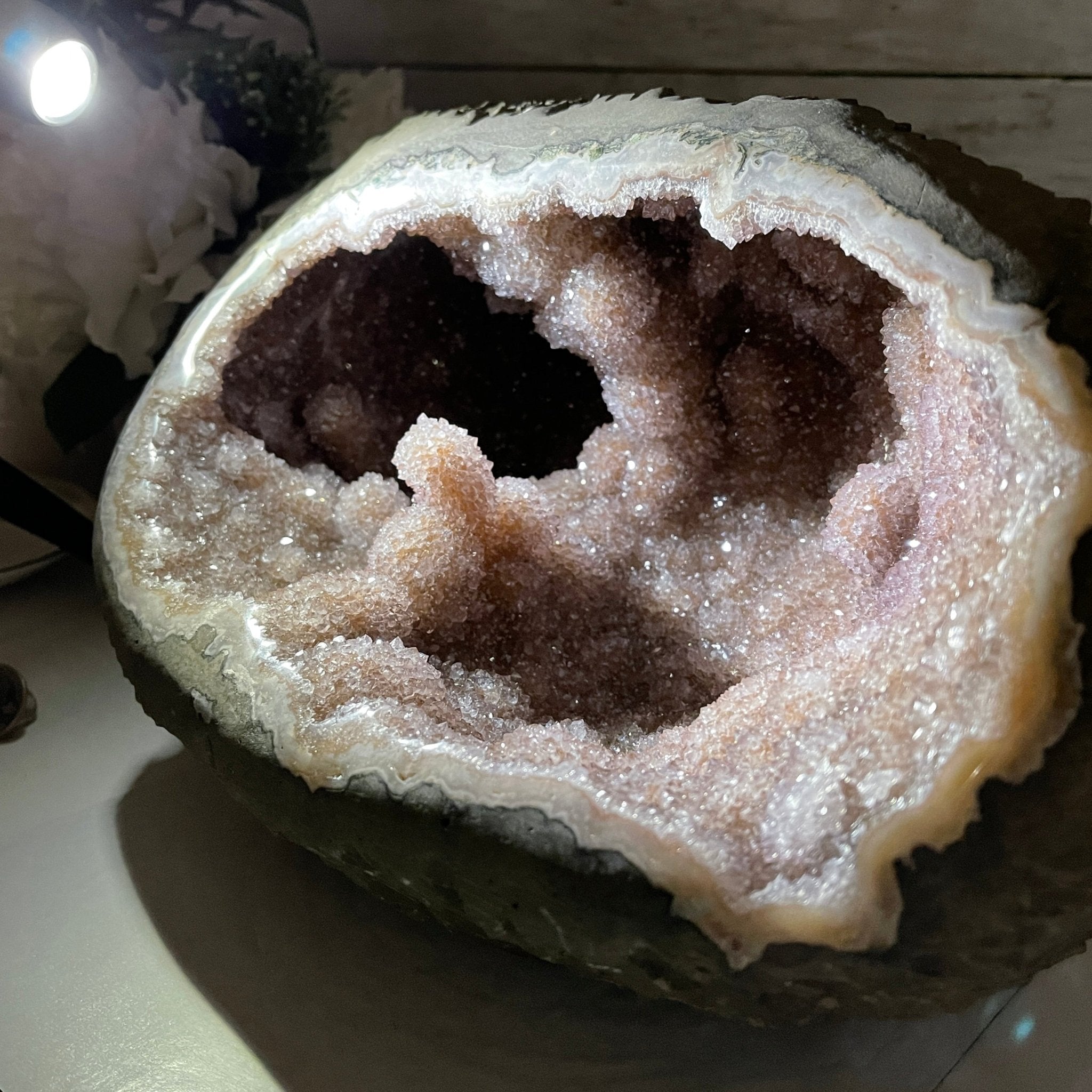 Super Quality Unique Uruguayan Amethyst Geode, 7” tall & 26.9 lbs #5520-0045 by Brazil Gems - Brazil GemsBrazil GemsSuper Quality Unique Uruguayan Amethyst Geode, 7” tall & 26.9 lbs #5520-0045 by Brazil GemsClusters: Unique & Freeform5520-0045