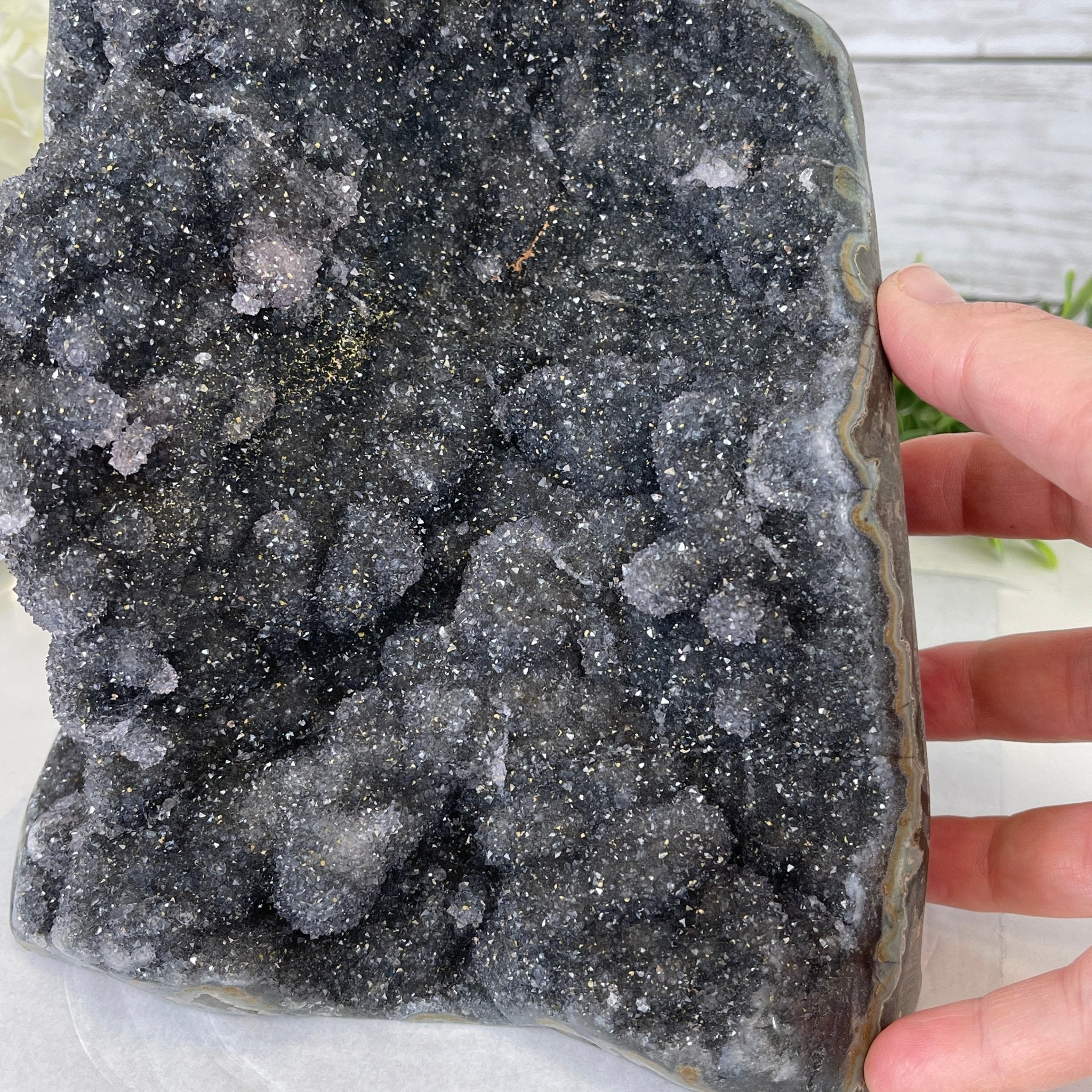 Super Quality Unique Uruguayan Amethyst Geode, 7.75” tall & 12.7 lbs #5520-0038 by Brazil Gems - Brazil GemsBrazil GemsSuper Quality Unique Uruguayan Amethyst Geode, 7.75” tall & 12.7 lbs #5520-0038 by Brazil GemsClusters: Unique & Freeform5520-0038