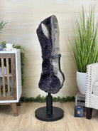 Super Quality Uruguayan Amethyst Cluster on Rotating Stand, 119.1 lbs & 46.7" Tall #5492 - 0034 - Brazil GemsBrazil GemsSuper Quality Uruguayan Amethyst Cluster on Rotating Stand, 119.1 lbs & 46.7" Tall #5492 - 0034Clusters on Rotating Bases5492 - 0034