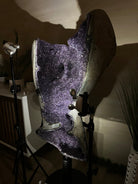 Super Quality Uruguayan Amethyst Cluster on Rotating Stand, 227.1 lbs & 53.1" Tall #5492 - 0035 - Brazil GemsBrazil GemsSuper Quality Uruguayan Amethyst Cluster on Rotating Stand, 227.1 lbs & 53.1" Tall #5492 - 0035Clusters on Rotating Bases5492 - 0035