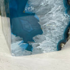 Teal Dyed Brazilian Agate Stone Bookends, 9.4 lbs & 5.3" tall Model #5151TL-021 by Brazil Gems - Brazil GemsBrazil GemsTeal Dyed Brazilian Agate Stone Bookends, 9.4 lbs & 5.3" tall Model #5151TL-021 by Brazil GemsBookends5151TL-021