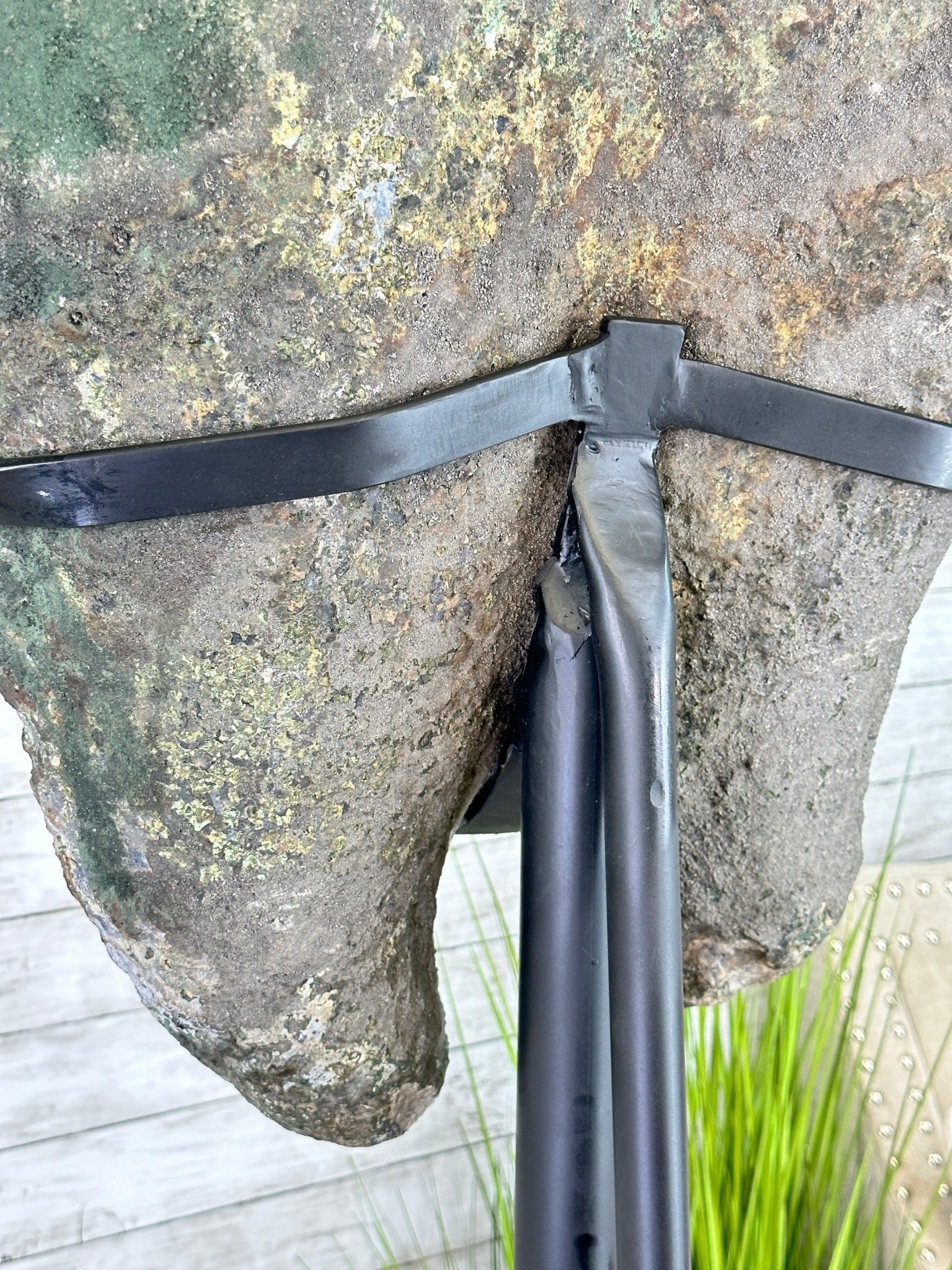 "The Bat" Amethyst Cluster, Metal Base, 163 lbs & 69" Tall #5491-0145 - Brazil GemsBrazil Gems"The Bat" Amethyst Cluster, Metal Base, 163 lbs & 69" Tall #5491-0145Clusters on Fixed Bases5491-0145