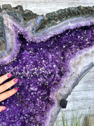 "The Bat" Amethyst Cluster, Metal Base, 163 lbs & 69" Tall #5491-0145 - Brazil GemsBrazil Gems"The Bat" Amethyst Cluster, Metal Base, 163 lbs & 69" Tall #5491-0145Clusters on Fixed Bases5491-0145