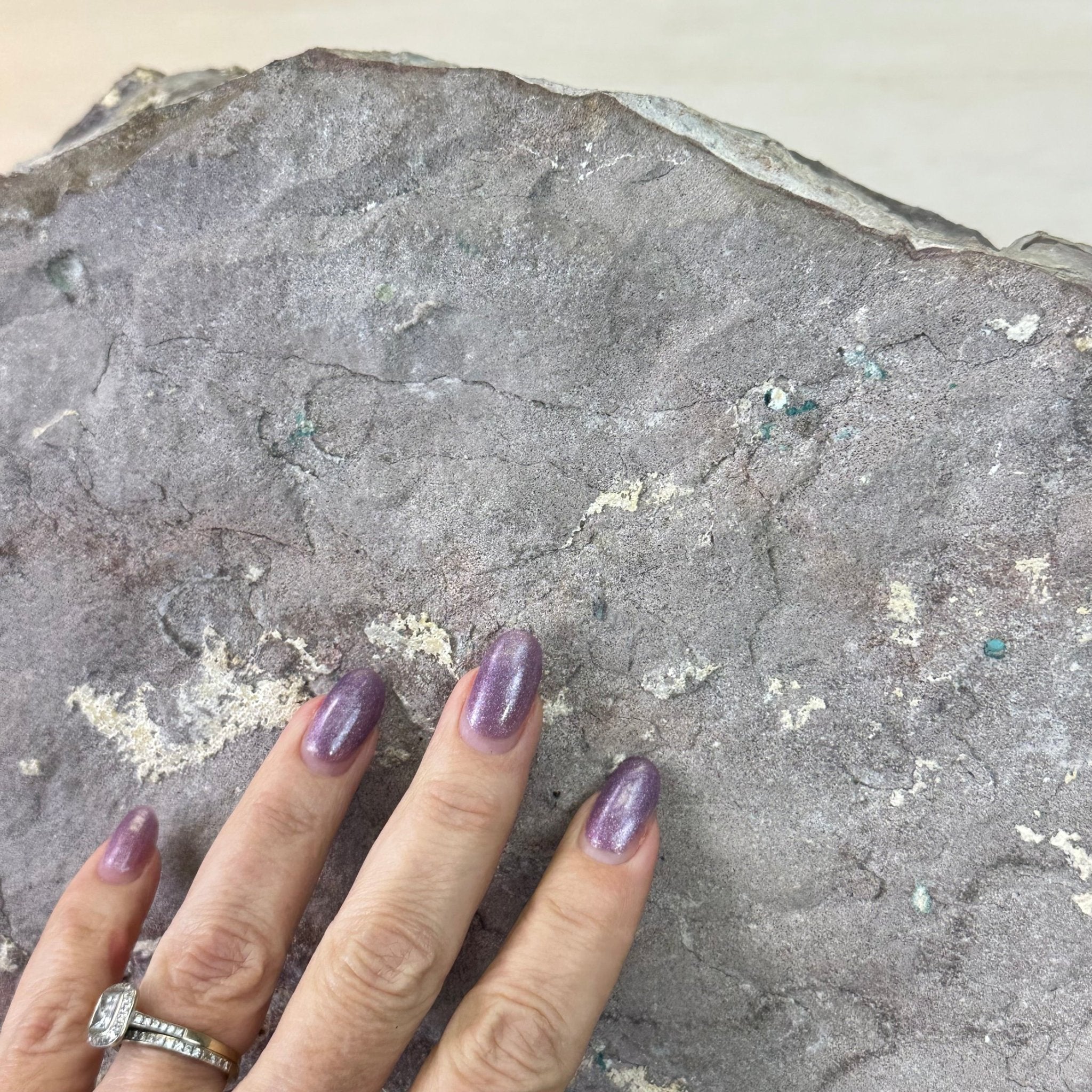 White Amethyst Cluster on a Metal Base, 45.3 lbs & 21.5" Tall, #5491 - 0246 - Brazil GemsBrazil GemsWhite Amethyst Cluster on a Metal Base, 45.3 lbs & 21.5" Tall, #5491 - 0246Clusters on Fixed Bases5491 - 0246