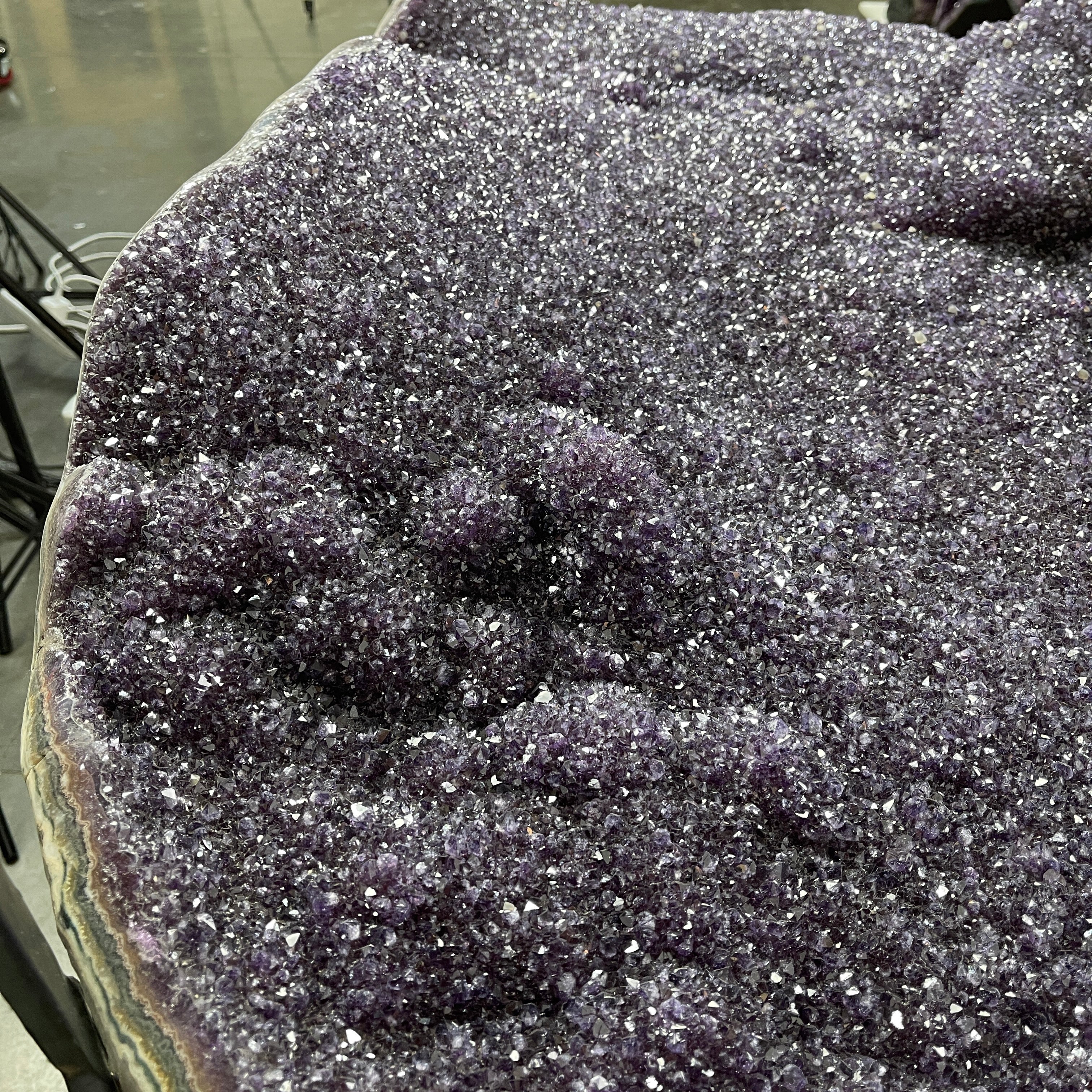 Large Special Amethyst Dining/Conference Table Super Quality, 814 lbs & 31.6" tall #1388-0001 by Brazil Gems - Brazil GemsBrazil GemsLarge Special Amethyst Dining/Conference Table Super Quality, 814 lbs & 31.6" tall #1388-0001 by Brazil GemsTables: Dining1388-0001