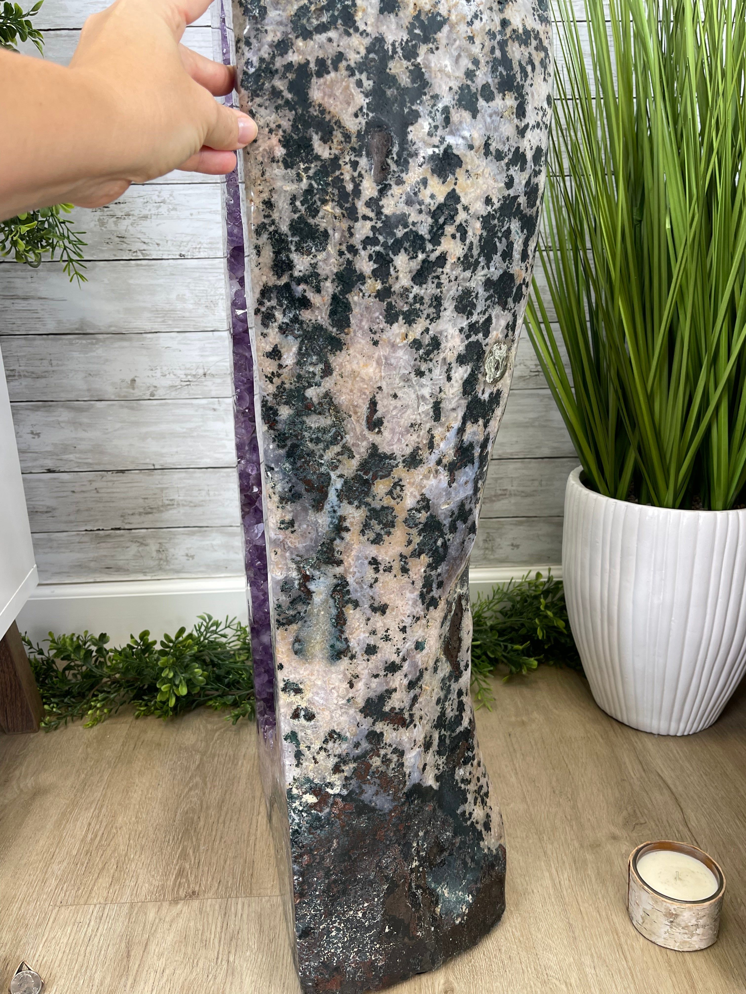 Large Extra Plus Quality Polished Brazilian Amethyst Cathedral, 157 lbs & 50.6” Tall Model #5602-0146 by Brazil Gems - Brazil GemsBrazil GemsLarge Extra Plus Quality Polished Brazilian Amethyst Cathedral, 157 lbs & 50.6” Tall Model #5602-0146 by Brazil GemsPolished Cathedrals5602-0146