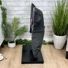 Extra Plus Quality Amethyst Wings on a Metal Stand, 174.2 lbs, 34.75" Tall #5493-0036 - Brazil GemsBrazil GemsExtra Plus Quality Amethyst Wings on a Metal Stand, 174.2 lbs, 34.75" Tall #5493-0036Amethyst Butterfly Wings5493-0036