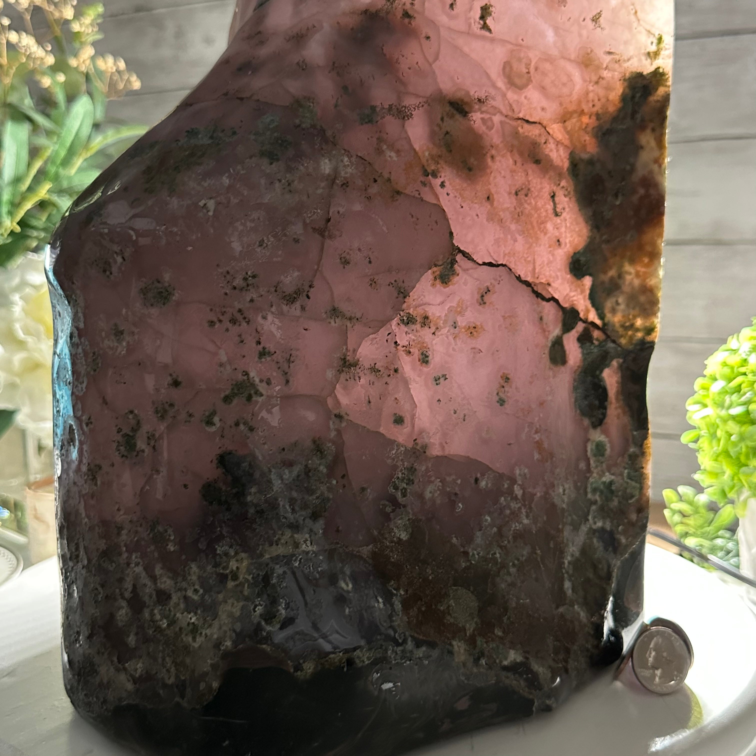 Standard Plus Quality Polished Brazilian Amethyst Cathedral, 67.5 lbs & 19.4" tall Model #5602-0163 by Brazil Gems - Brazil GemsBrazil GemsStandard Plus Quality Polished Brazilian Amethyst Cathedral, 67.5 lbs & 19.4" tall Model #5602-0163 by Brazil GemsPolished Cathedrals5602-0163