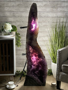 Large Extra Plus Quality Polished Brazilian Amethyst Cathedral, 155.3 lbs & 52” Tall Model #5602-0145 by Brazil Gems - Brazil GemsBrazil GemsLarge Extra Plus Quality Polished Brazilian Amethyst Cathedral, 155.3 lbs & 52” Tall Model #5602-0145 by Brazil GemsPolished Cathedrals5602-0145