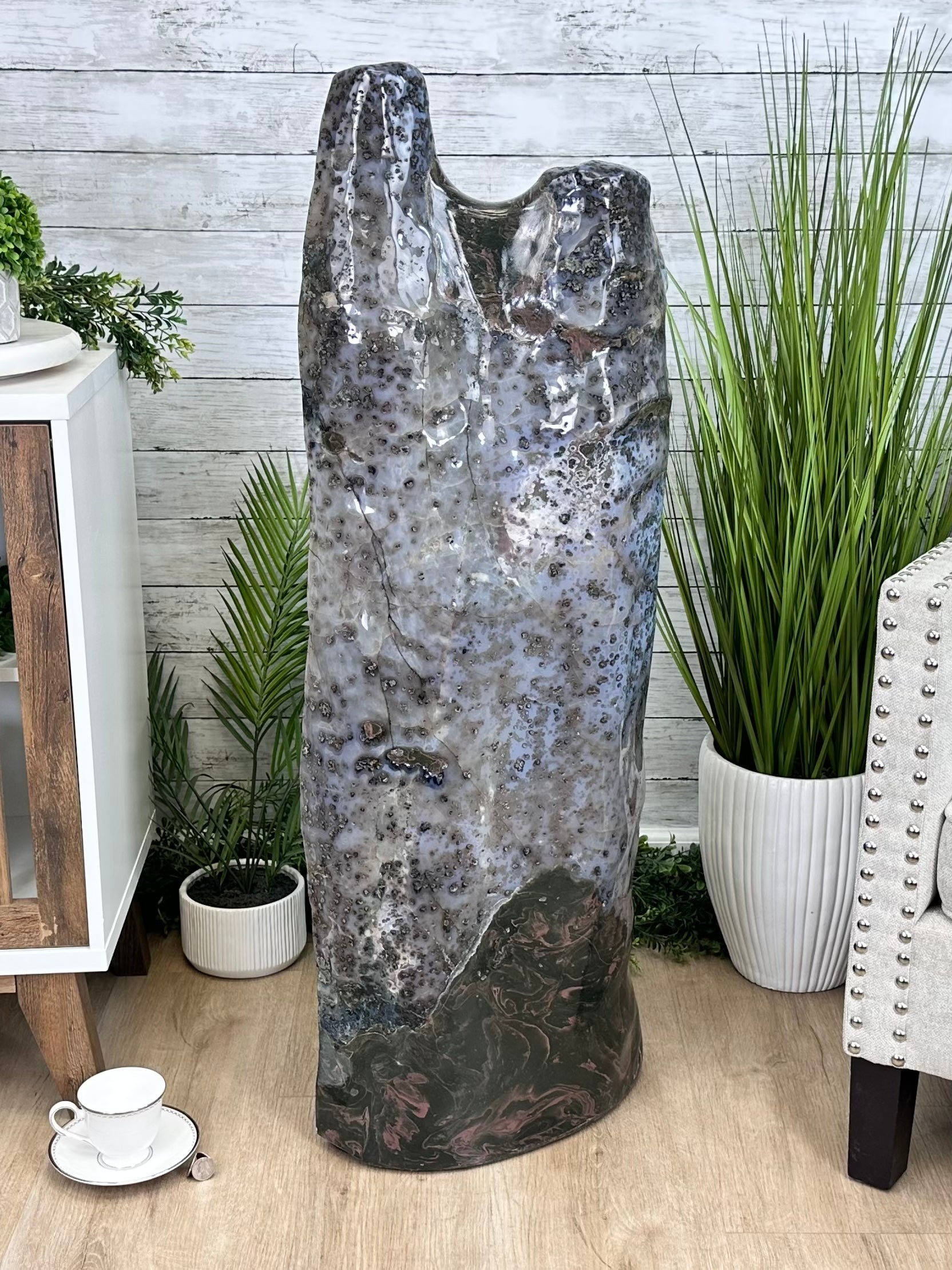 Extra Quality Polished Brazilian Amethyst Cathedral, 192.8 lbs & 43" tall Model #5602-0148 by Brazil Gems - Brazil GemsBrazil GemsExtra Quality Polished Brazilian Amethyst Cathedral, 192.8 lbs & 43" tall Model #5602-0148 by Brazil GemsPolished Cathedrals5602-0148