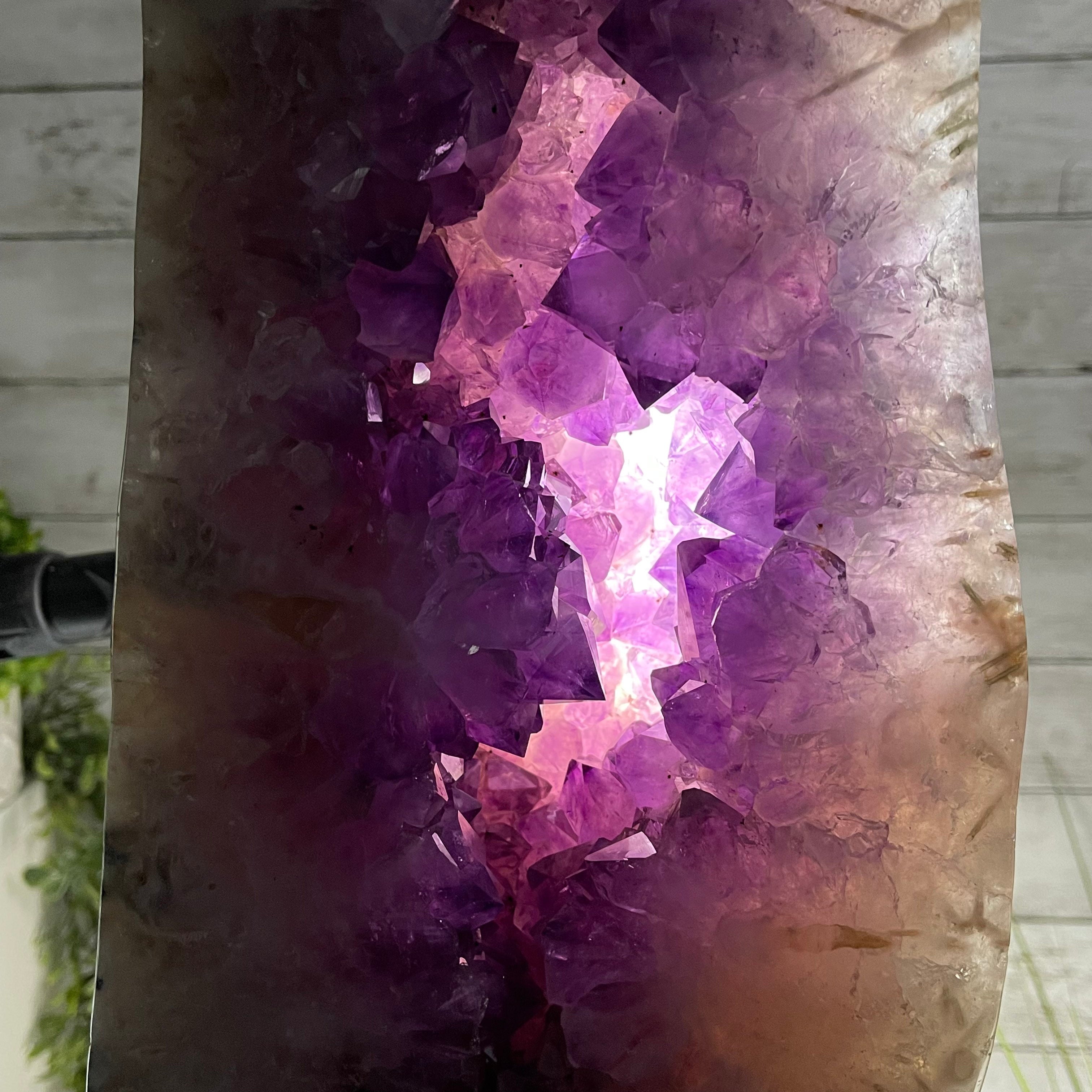 Large Extra Plus Quality Polished Brazilian Amethyst Cathedral, 155.3 lbs & 52” Tall Model #5602-0145 by Brazil Gems - Brazil GemsBrazil GemsLarge Extra Plus Quality Polished Brazilian Amethyst Cathedral, 155.3 lbs & 52” Tall Model #5602-0145 by Brazil GemsPolished Cathedrals5602-0145