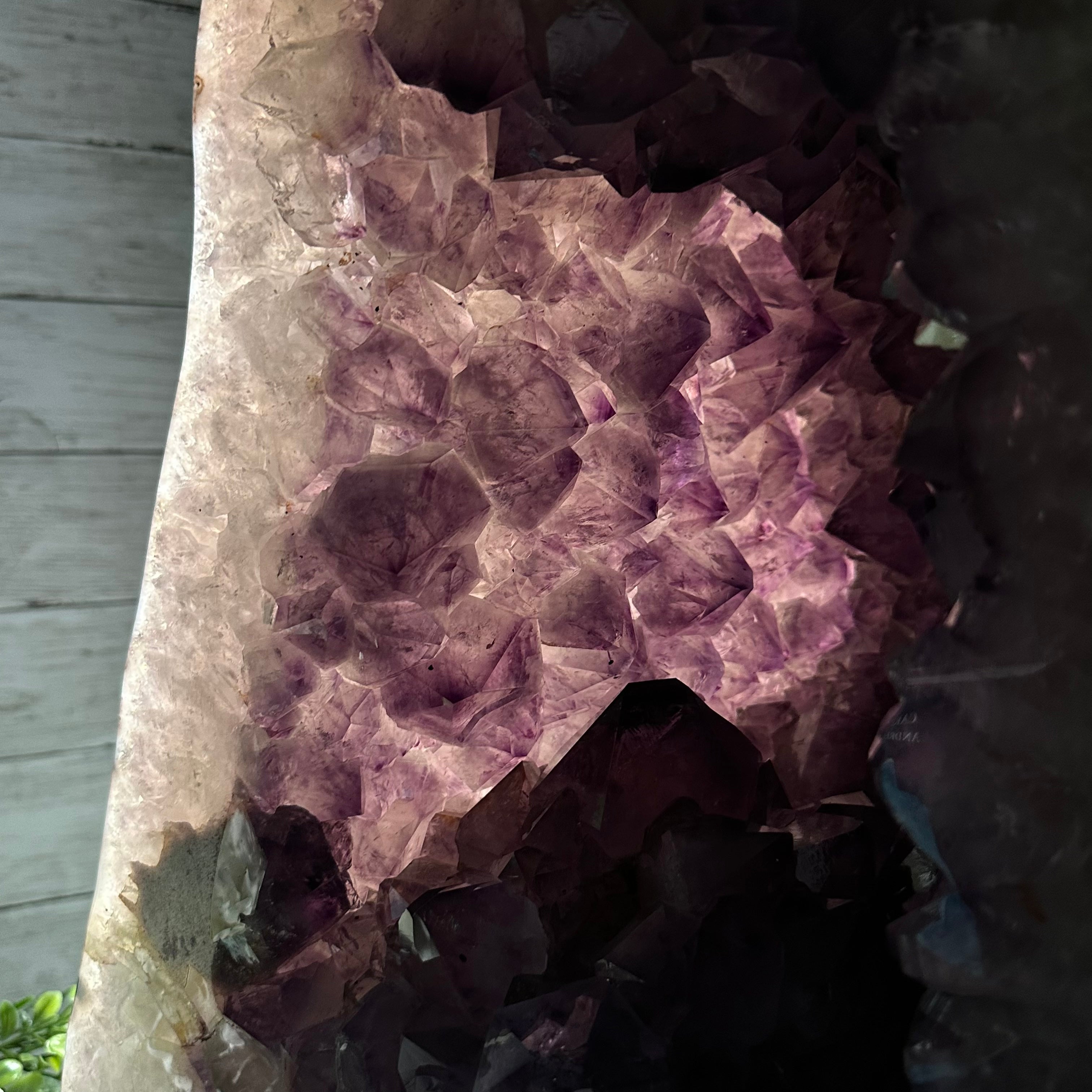 Extra Quality Polished Brazilian Amethyst Cathedral, 134.5 lbs & 18.5" tall Model #5602-0167 by Brazil Gems - Brazil GemsBrazil GemsExtra Quality Polished Brazilian Amethyst Cathedral, 134.5 lbs & 18.5" tall Model #5602-0167 by Brazil GemsPolished Cathedrals5602-0167