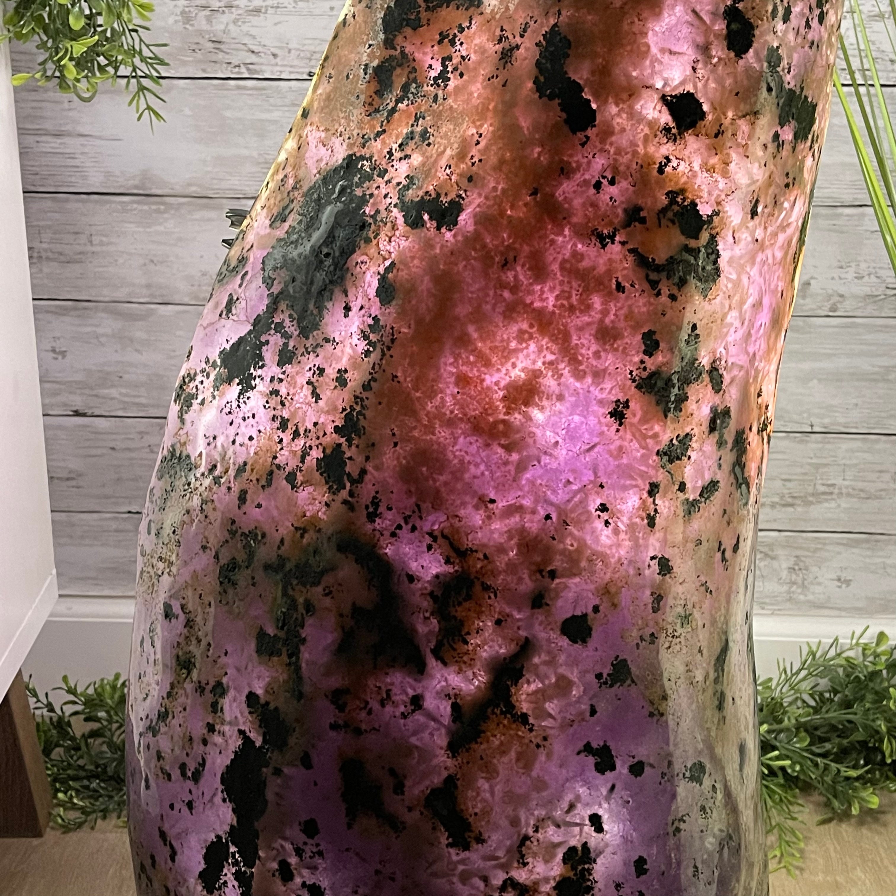 Large Extra Plus Quality Polished Brazilian Amethyst Cathedral, 155.3 lbs & 52” Tall Model #5602-0145 by Brazil Gems - Brazil GemsBrazil GemsLarge Extra Plus Quality Polished Brazilian Amethyst Cathedral, 155.3 lbs & 52” Tall Model #5602-0145 by Brazil GemsPolished Cathedrals5602-0145