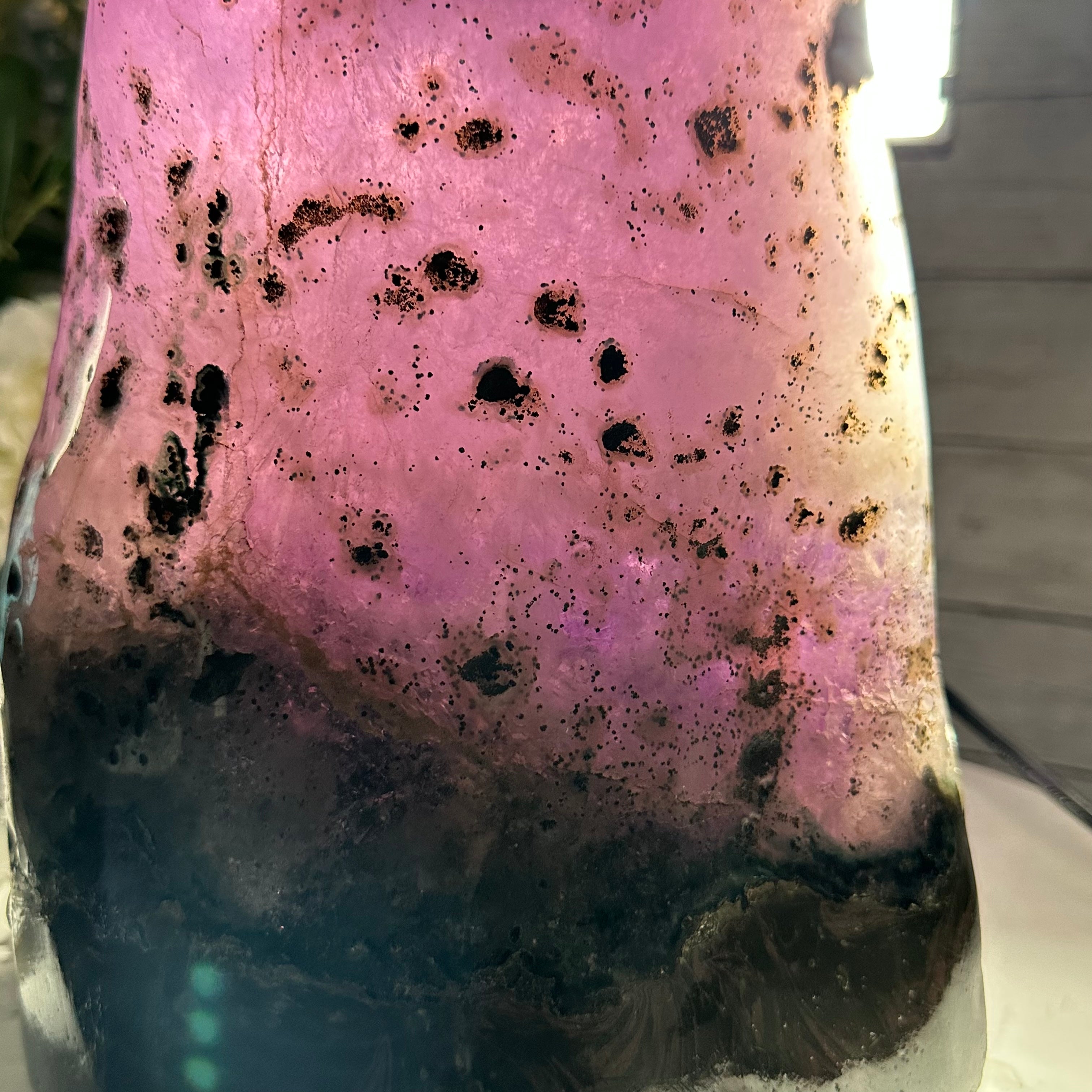 Extra Plus Quality Polished Brazilian Amethyst Cathedral, 27.8 lbs & 17.1" tall Model #5602-0156 by Brazil Gems - Brazil GemsBrazil GemsExtra Plus Quality Polished Brazilian Amethyst Cathedral, 27.8 lbs & 17.1" tall Model #5602-0156 by Brazil GemsPolished Cathedrals5602-0156