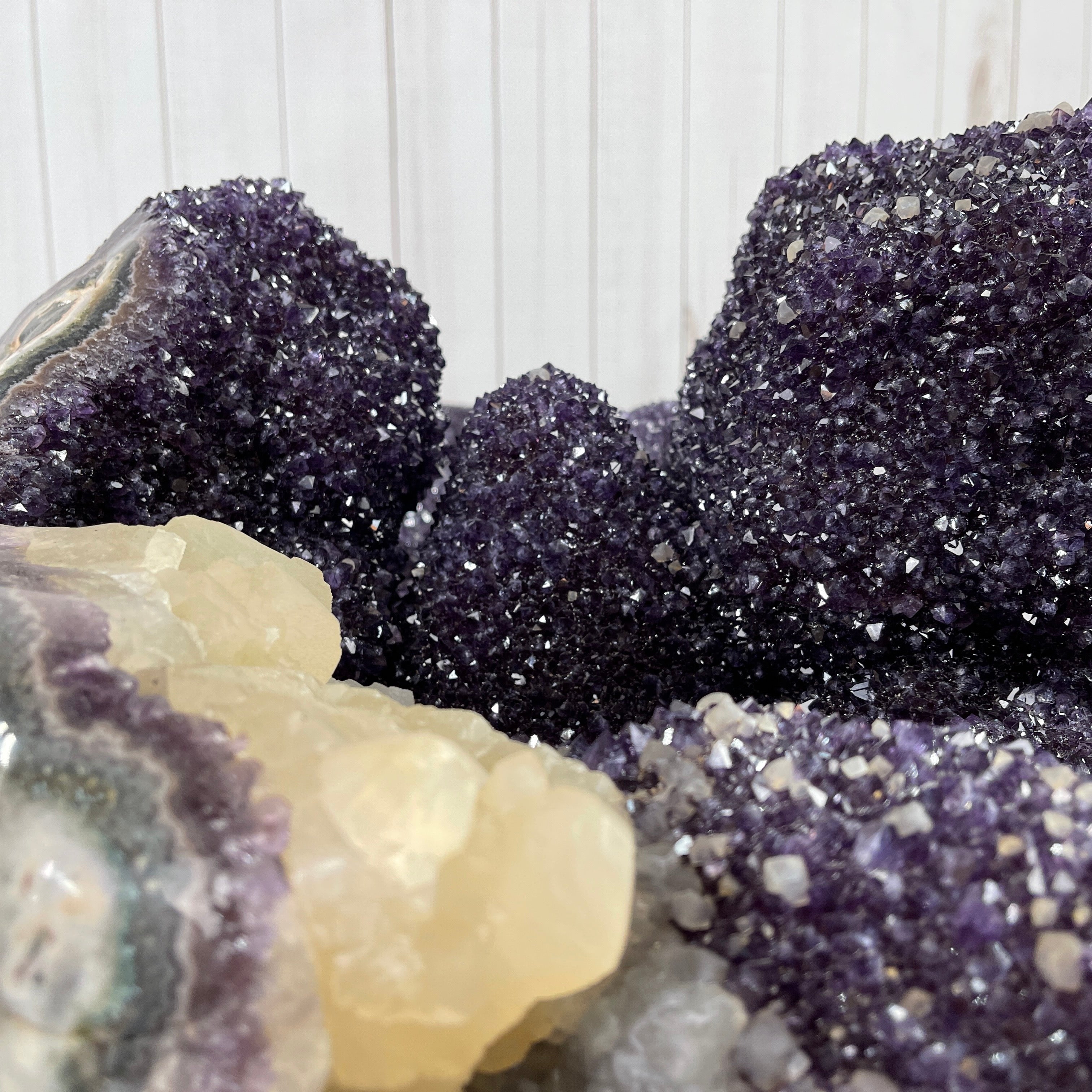 Large Special Amethyst Dining/Conference Table Super Quality, 814 lbs & 31.6" tall #1388-0001 by Brazil Gems - Brazil GemsBrazil GemsLarge Special Amethyst Dining/Conference Table Super Quality, 814 lbs & 31.6" tall #1388-0001 by Brazil GemsTables: Dining1388-0001