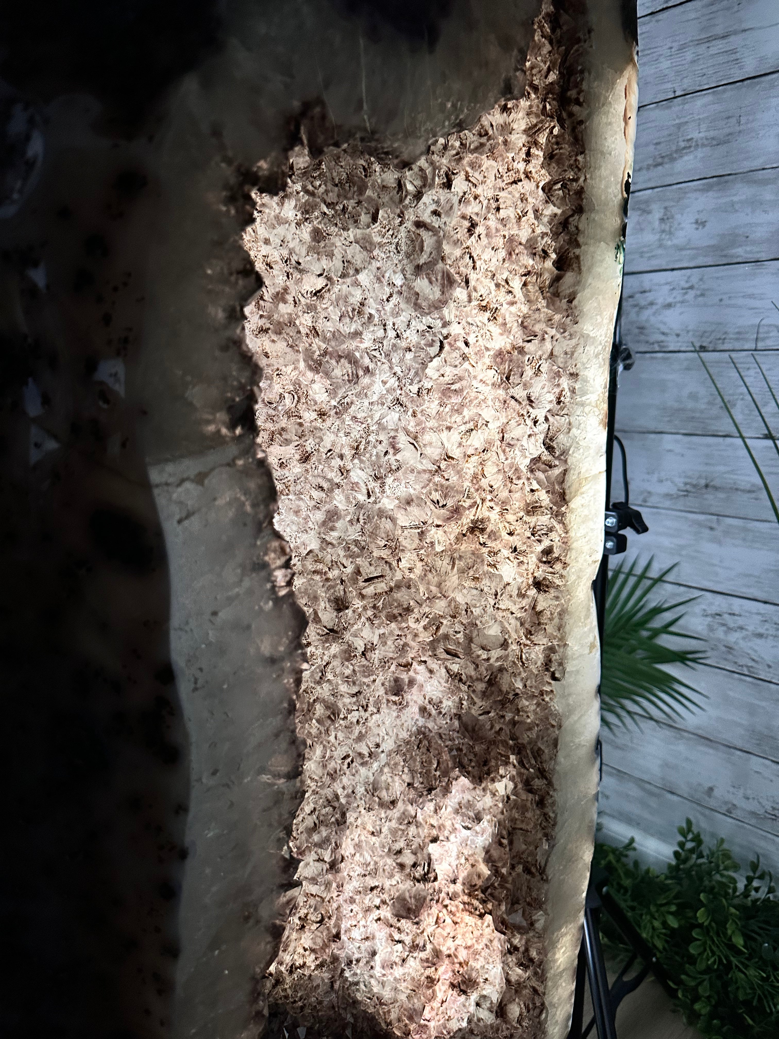 Extra Quality Polished Brazilian Amethyst Cathedral, 192.8 lbs & 43" tall Model #5602-0148 by Brazil Gems - Brazil GemsBrazil GemsExtra Quality Polished Brazilian Amethyst Cathedral, 192.8 lbs & 43" tall Model #5602-0148 by Brazil GemsPolished Cathedrals5602-0148