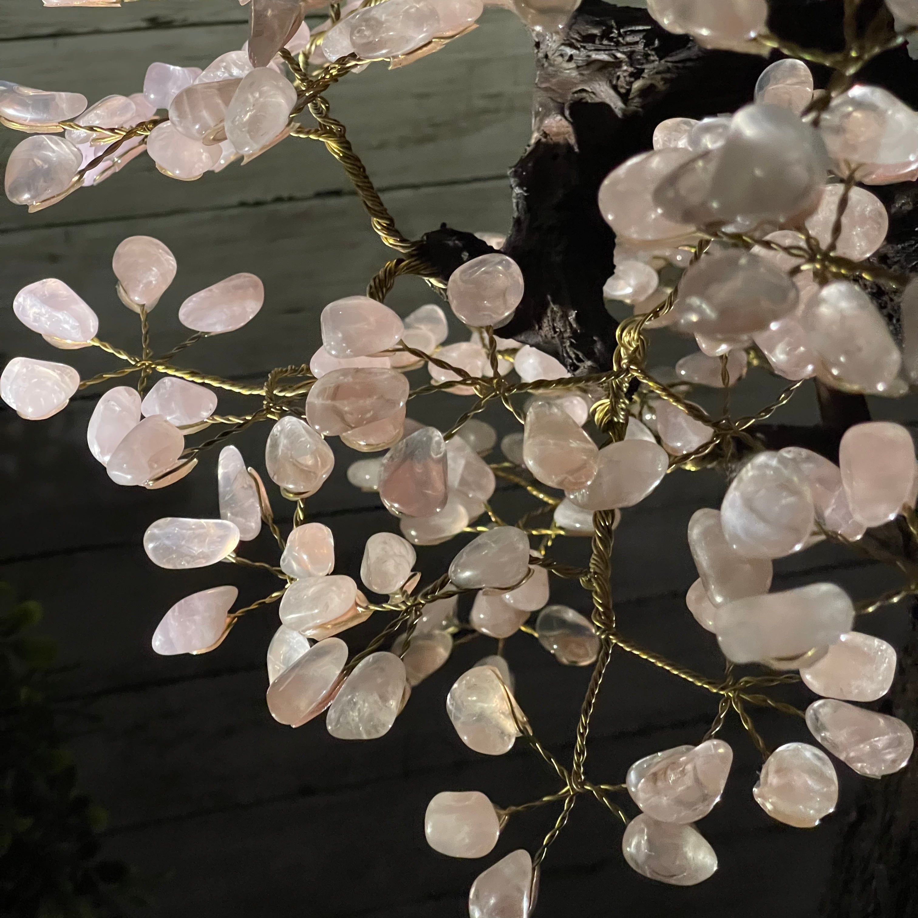43" Tall Special Rose Quartz Gemstone Tree w/ Amethyst base, 1380 Gems, Handmade #5442RQ-001 by Brazil Gems - Brazil GemsBrazil Gems43" Tall Special Rose Quartz Gemstone Tree w/ Amethyst base, 1380 Gems, Handmade #5442RQ-001 by Brazil GemsGemstone Trees5442RQ-001