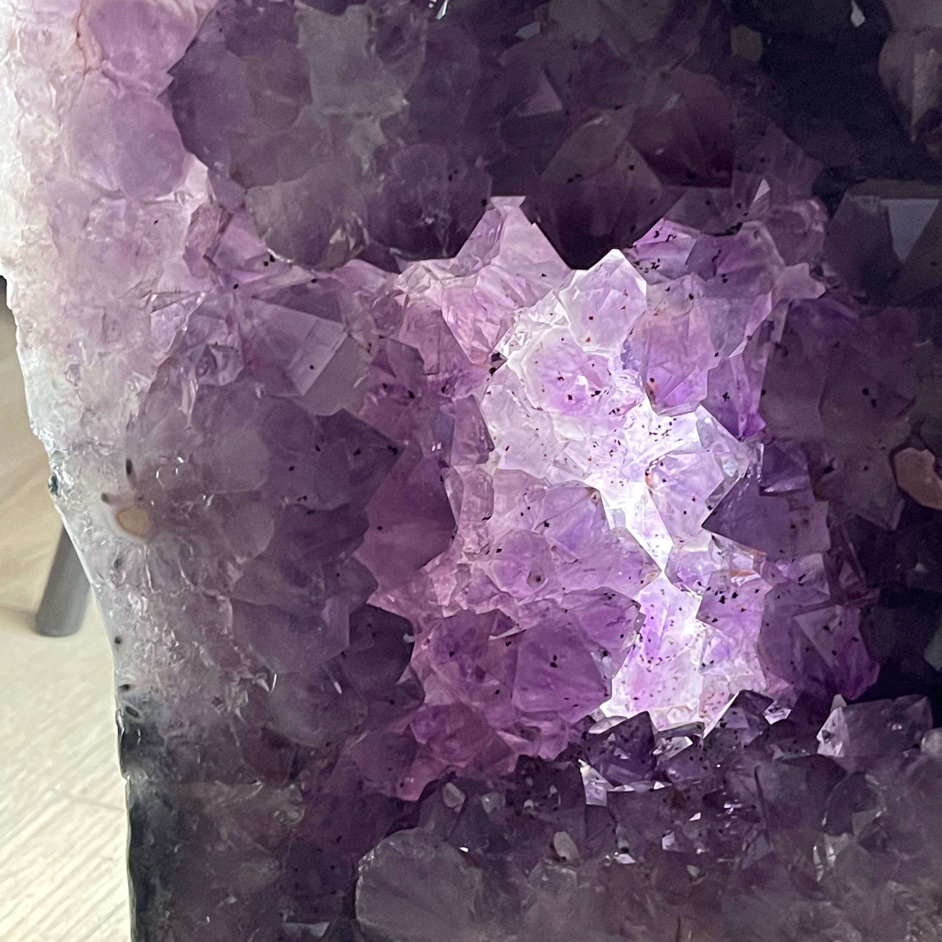 Large Extra Plus Quality Polished Brazilian Amethyst Cathedral, 157 lbs & 50.6” Tall Model #5602-0146 by Brazil Gems - Brazil GemsBrazil GemsLarge Extra Plus Quality Polished Brazilian Amethyst Cathedral, 157 lbs & 50.6” Tall Model #5602-0146 by Brazil GemsPolished Cathedrals5602-0146