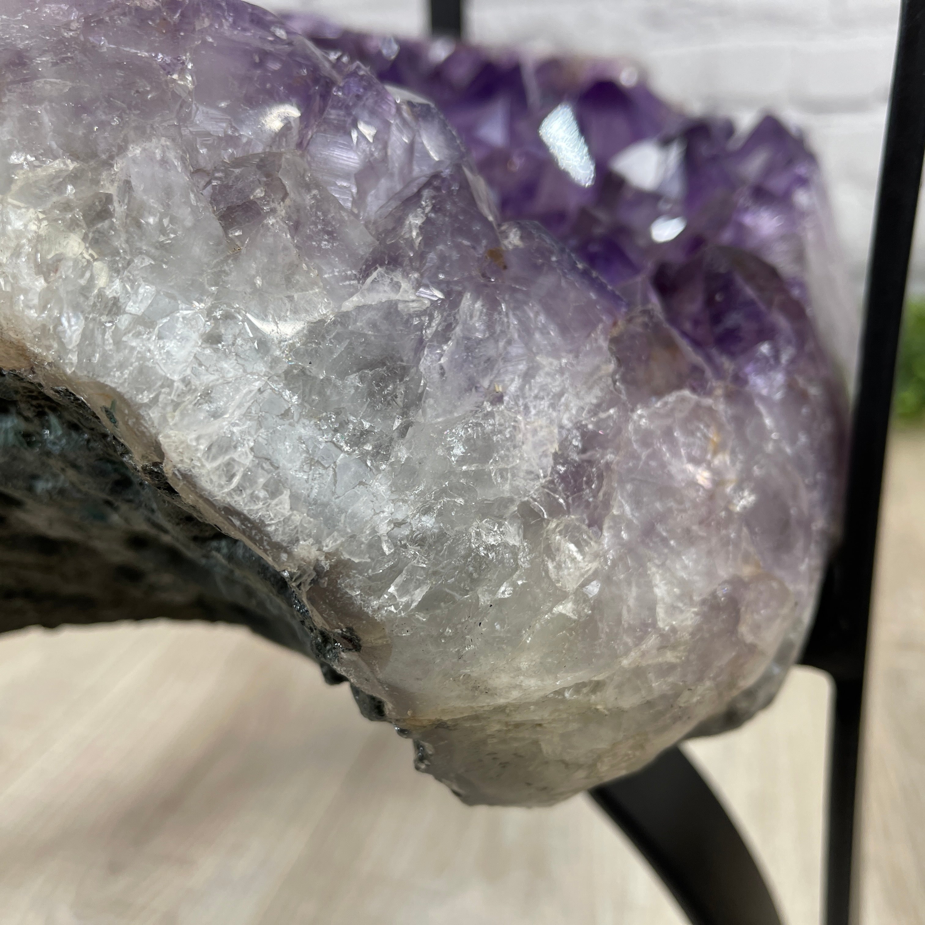 Extra Quality Brazilian Amethyst Coffee Table, 103.6 lbs & 16" tall #1385-0048 by Brazil Gems - Brazil GemsBrazil GemsExtra Quality Brazilian Amethyst Coffee Table, 103.6 lbs & 16" tall #1385-0048 by Brazil GemsTables: Coffee1385-0048