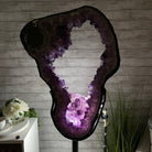 Extra Plus Quality Amethyst Druse Crystal Portal on a Stand, 85 lbs & 66.75" Tall Model #5606-0011 by Brazil Gems - Brazil GemsBrazil GemsExtra Plus Quality Amethyst Druse Crystal Portal on a Stand, 85 lbs & 66.75" Tall Model #5606-0011 by Brazil GemsPortals on Fixed Bases5606-0011