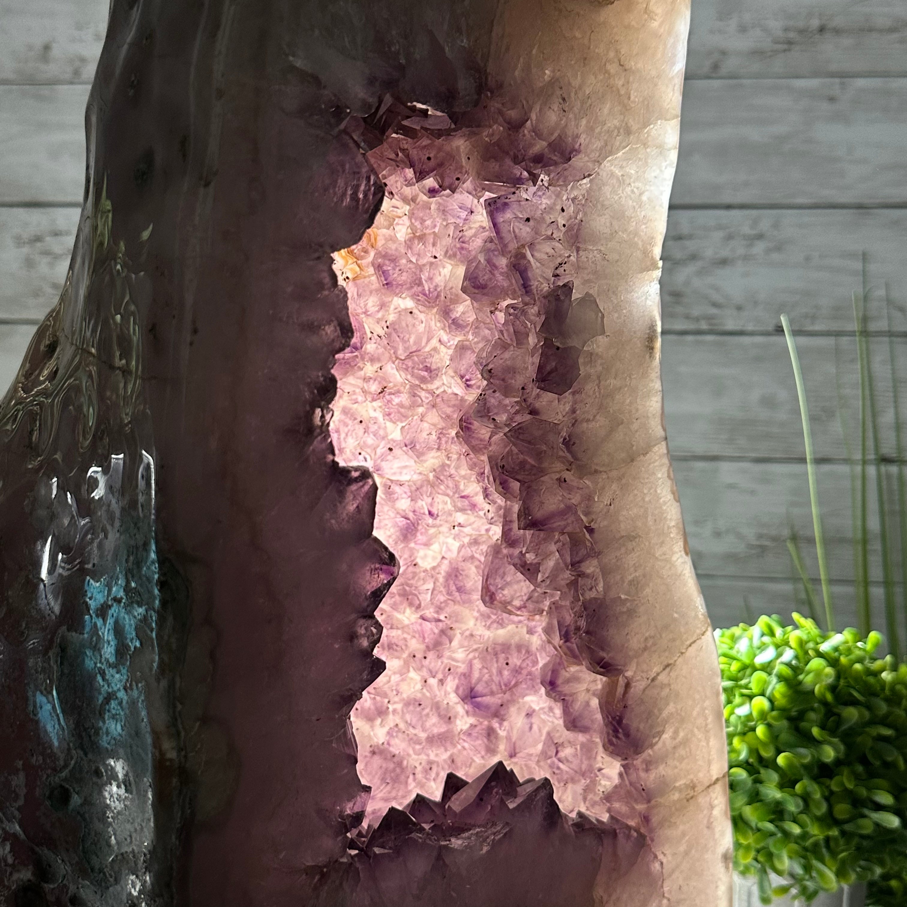Standard Plus Quality Polished Brazilian Amethyst Cathedral, 67.5 lbs & 19.4" tall Model #5602-0163 by Brazil Gems - Brazil GemsBrazil GemsStandard Plus Quality Polished Brazilian Amethyst Cathedral, 67.5 lbs & 19.4" tall Model #5602-0163 by Brazil GemsPolished Cathedrals5602-0163