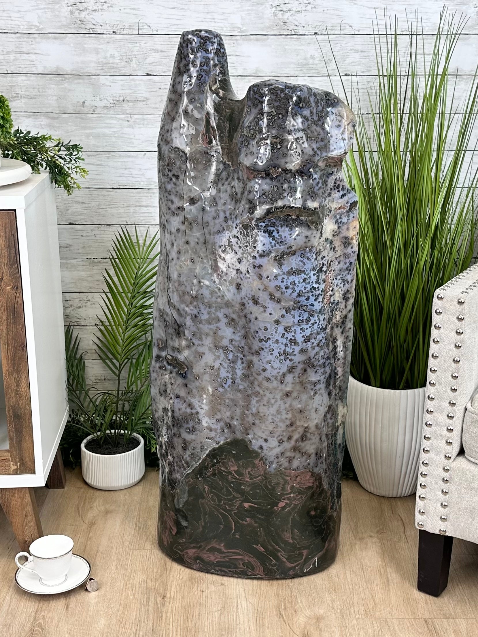 Extra Quality Polished Brazilian Amethyst Cathedral, 192.8 lbs & 43" tall Model #5602-0148 by Brazil Gems - Brazil GemsBrazil GemsExtra Quality Polished Brazilian Amethyst Cathedral, 192.8 lbs & 43" tall Model #5602-0148 by Brazil GemsPolished Cathedrals5602-0148