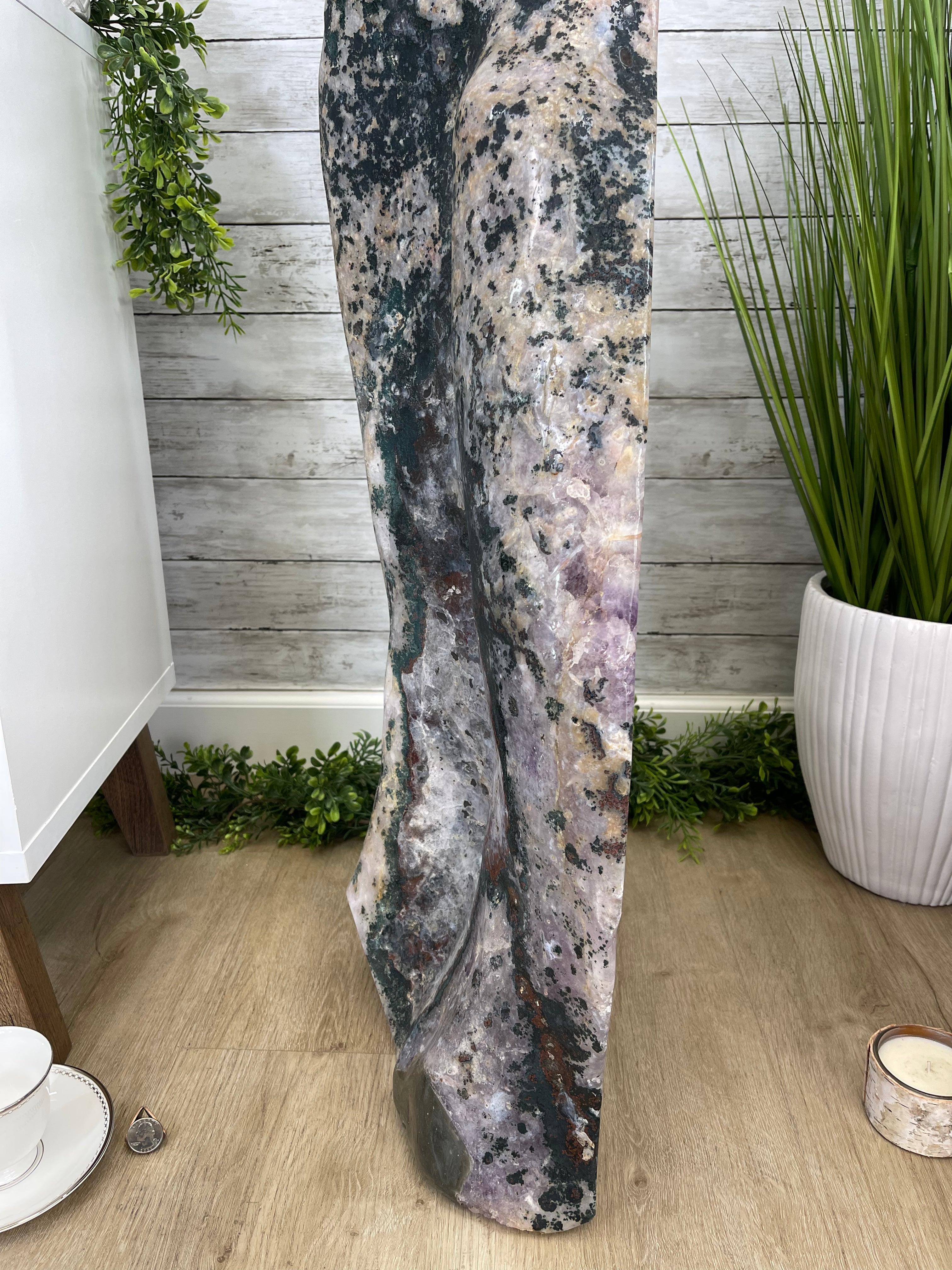 Large Extra Plus Quality Polished Brazilian Amethyst Cathedral, 157 lbs & 50.6” Tall Model #5602-0146 by Brazil Gems - Brazil GemsBrazil GemsLarge Extra Plus Quality Polished Brazilian Amethyst Cathedral, 157 lbs & 50.6” Tall Model #5602-0146 by Brazil GemsPolished Cathedrals5602-0146