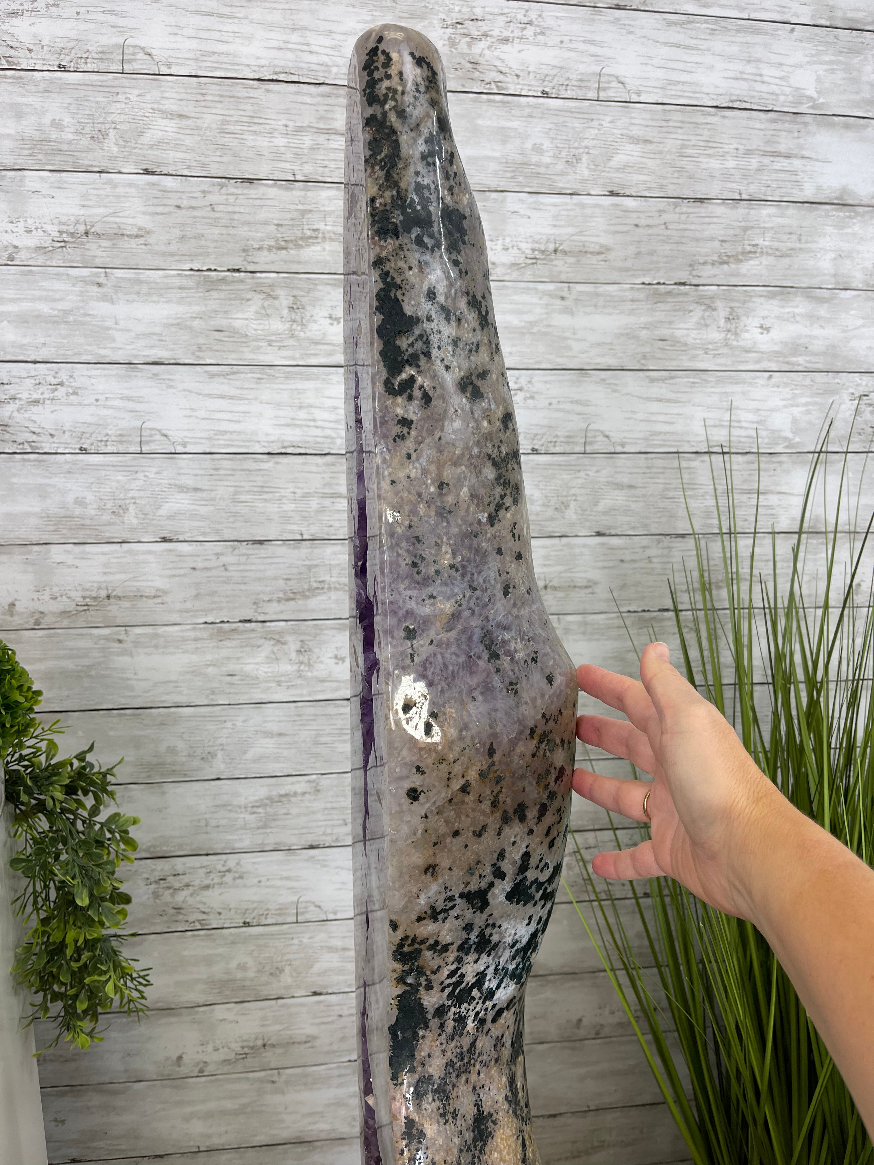 Large Extra Plus Quality Polished Brazilian Amethyst Cathedral, 155.3 lbs & 52” Tall Model #5602-0145 by Brazil Gems - Brazil GemsBrazil GemsLarge Extra Plus Quality Polished Brazilian Amethyst Cathedral, 155.3 lbs & 52” Tall Model #5602-0145 by Brazil GemsPolished Cathedrals5602-0145